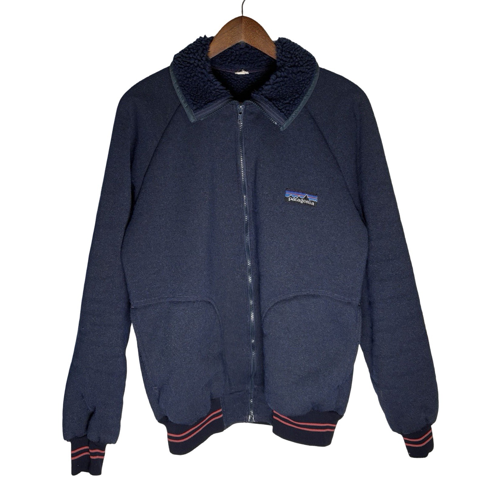 Patagonia Reverse Deep Pile Fleece Cardigan Rare Size XL Vintage 70s 80s Bomber Patagonia Reverse Deep Pile Fleece Cardigan Rare Size XL Vintage 70s 80s Bomber