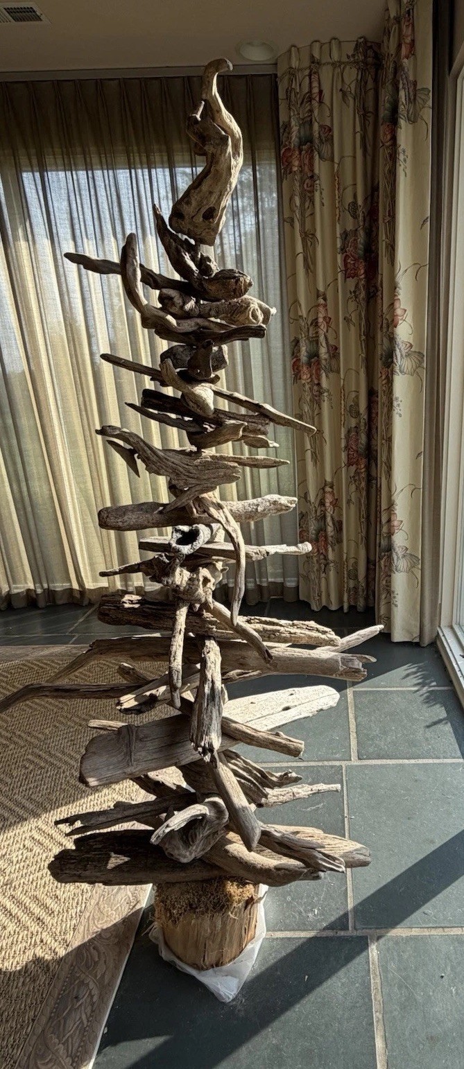 5’9” DRIFTWOOD CHRISTMAS TREE-HANDMADE- 5’9” DRIFTWOOD CHRISTMAS TREE-HANDMADE-