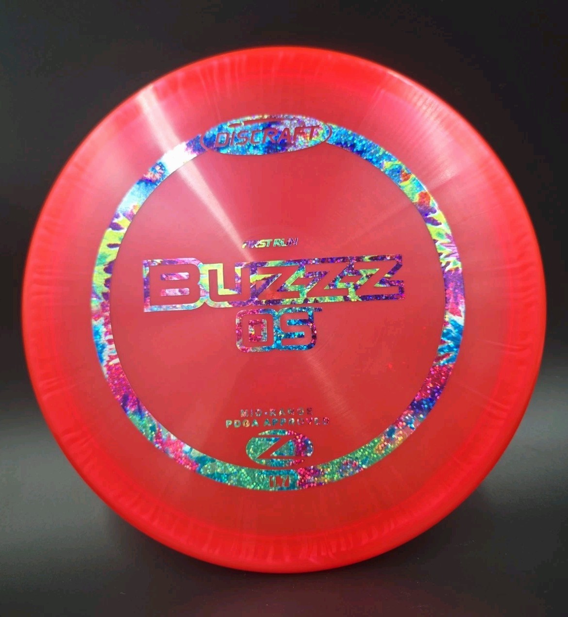 RARE Discraft Buzzz OS First Run PFN Elite Z 181g Red Party Time Foil NEW