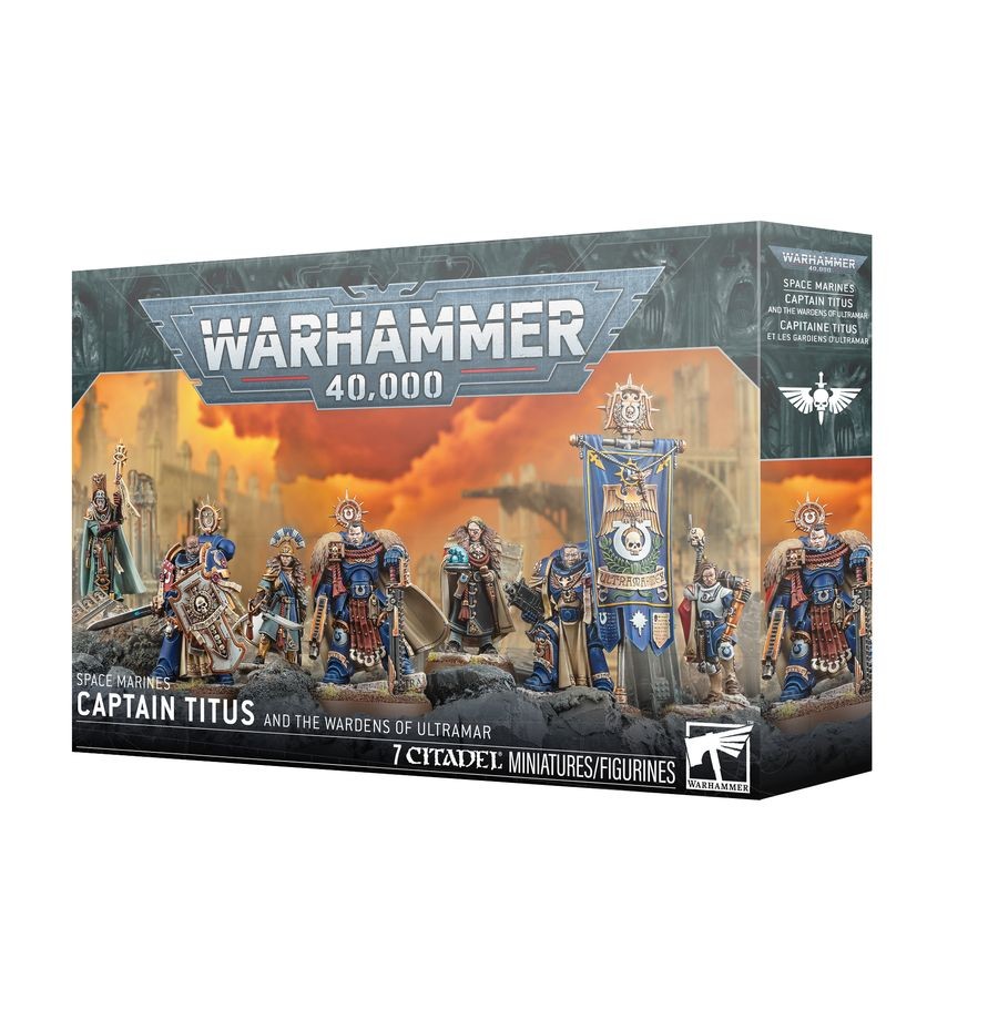 Warhammer 40k Space Marines Captain Titus and the Wardens of Ultramar