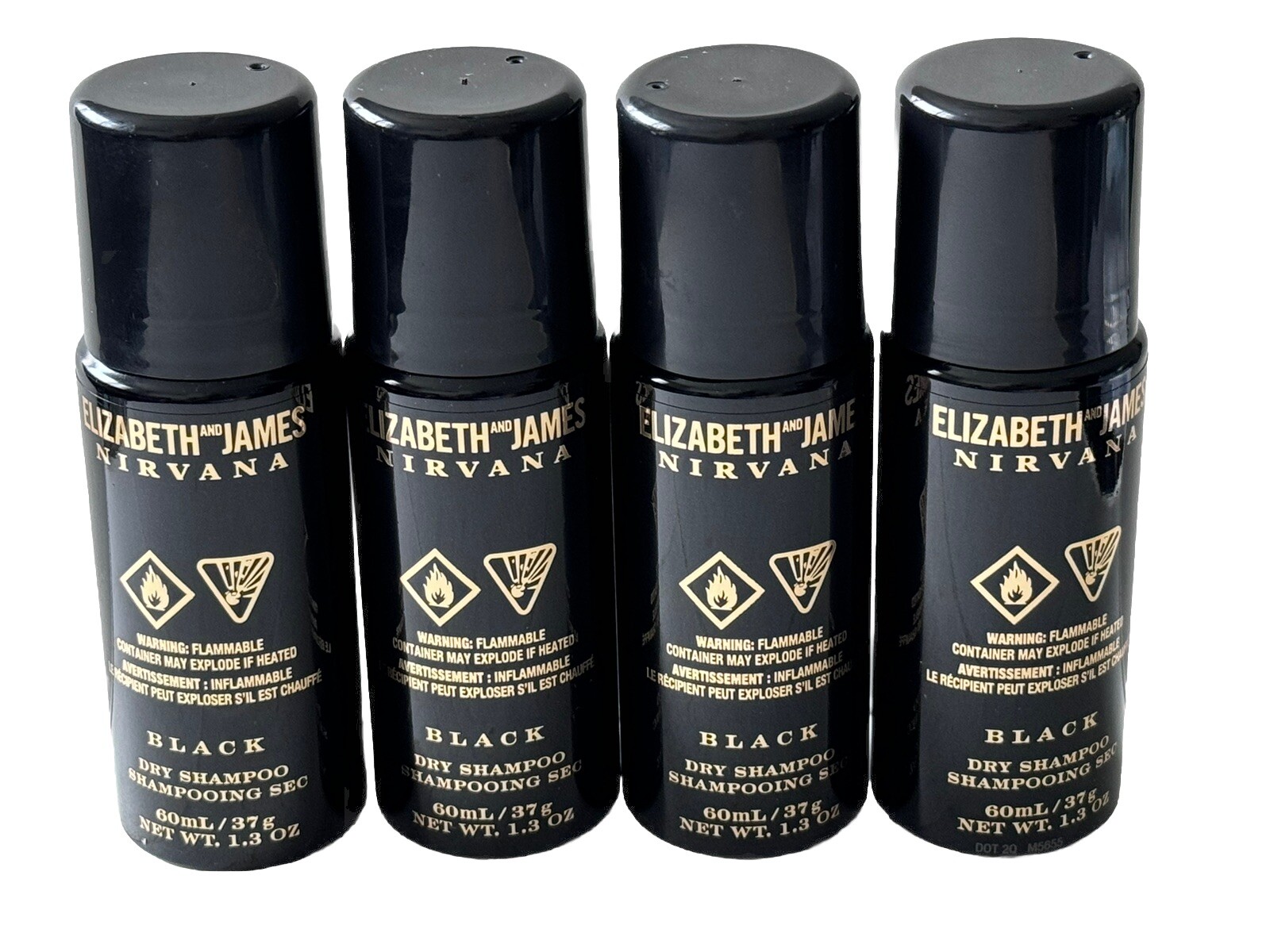Nirvana Black by Elizabeth And James Dry Shampoo 4 X 1.4 oz New 4 Pcs