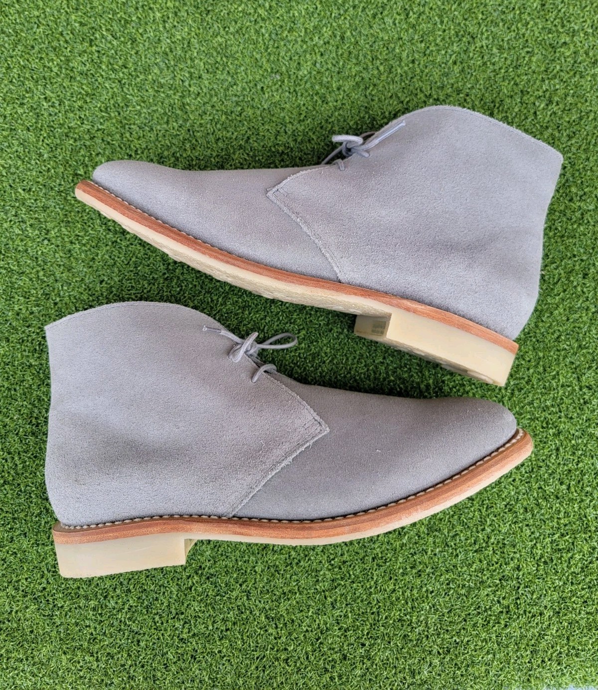 Mens Thursday Boot Co. Gray Suede Crepe Scout Chukka Boots Lace Up ~ US Size 9M