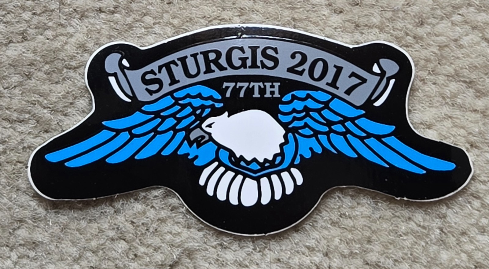 Sturgis South Dakota Motorcycle Rally 2017 Eagle Wings Official Sticker Decal