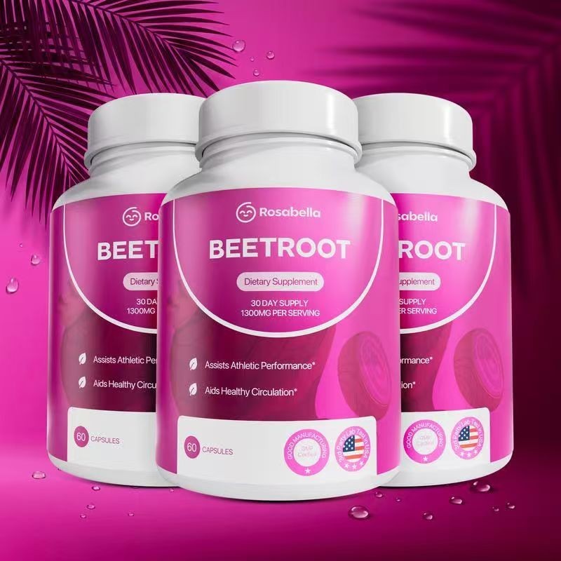 3-Bottle  Rosabella Organic Beetroot,Nitric Oxide Booster for Heart &Circulation