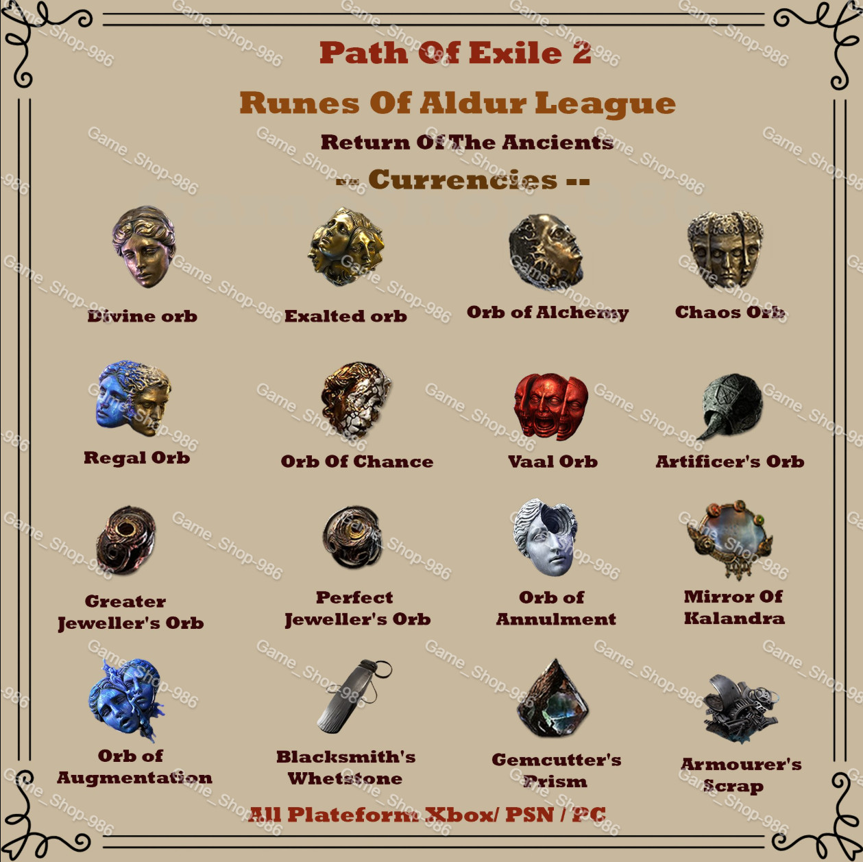 Path of Exile 2 Return of the Ancients League Divine Orb Exalted Orb POE 2