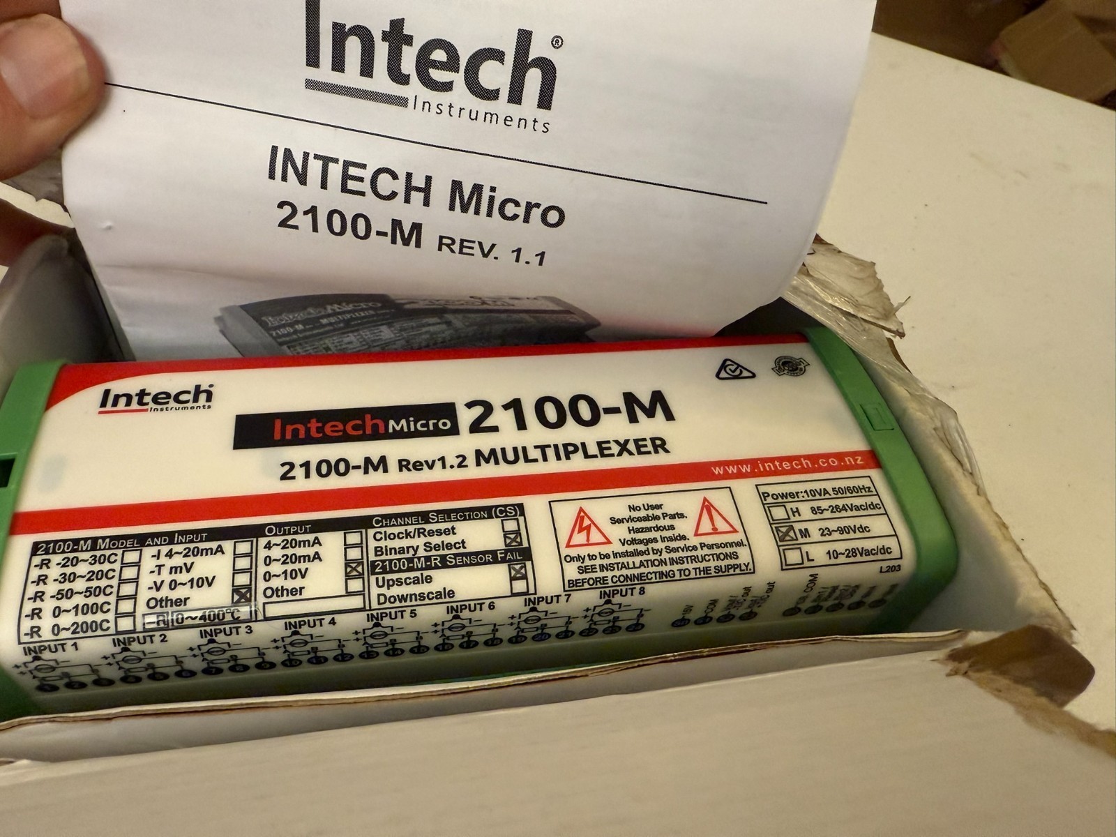Intech Instruments Micro 2100-M Rev 1.1 Multiplexer Open Box Intech Instruments Micro 2100-M Rev 1.1 Multiplexer Open Box