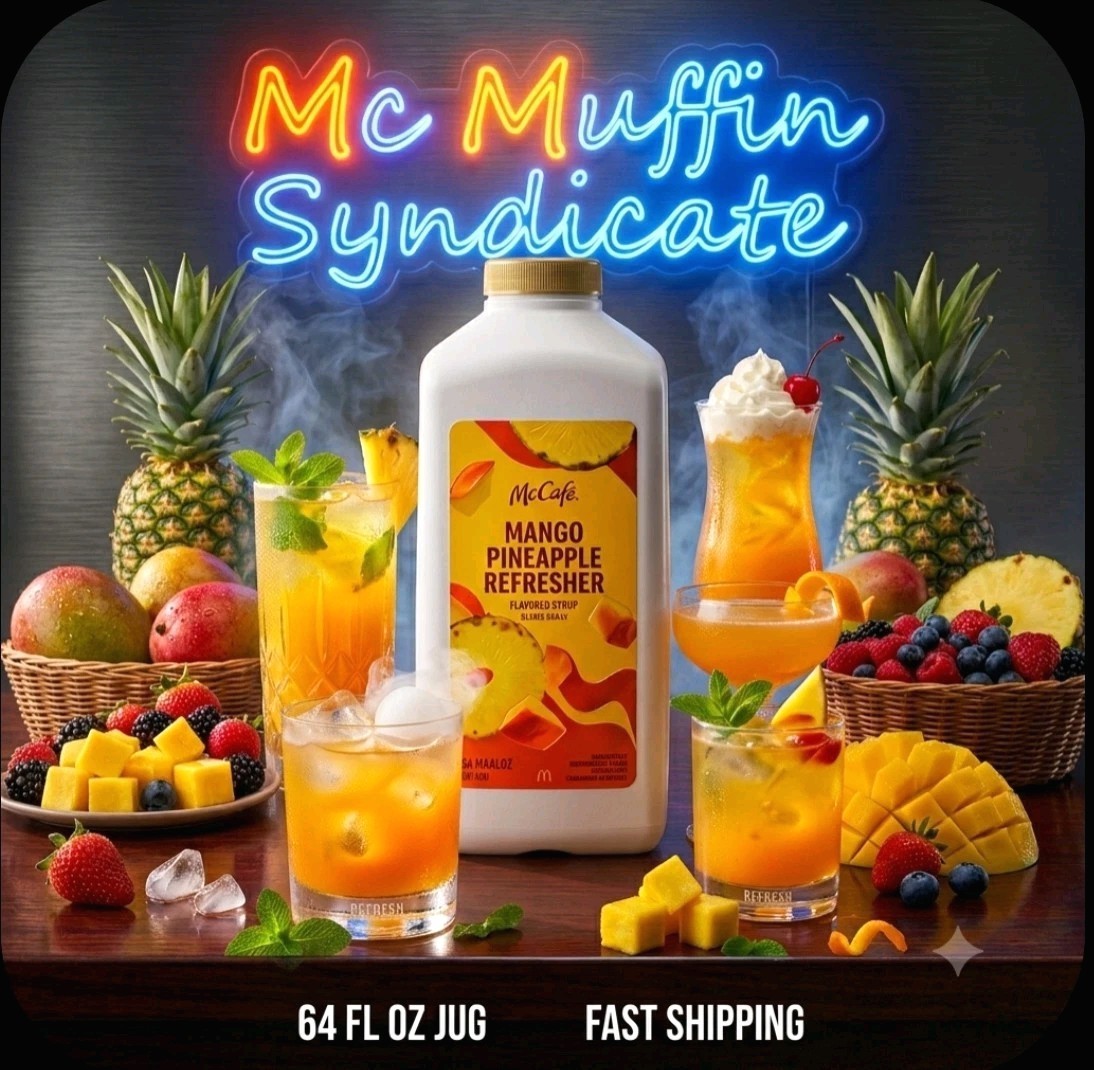 ๐๐ธ๐นMcDonald\'s McCafe Mango Pineapple Refresher Flavored Syrup ๐น๐ธ๐ ๐๐ธ๐นMcDonald\'s McCafe Mango Pineapple Refresher Flavored Syrup ๐น๐ธ๐