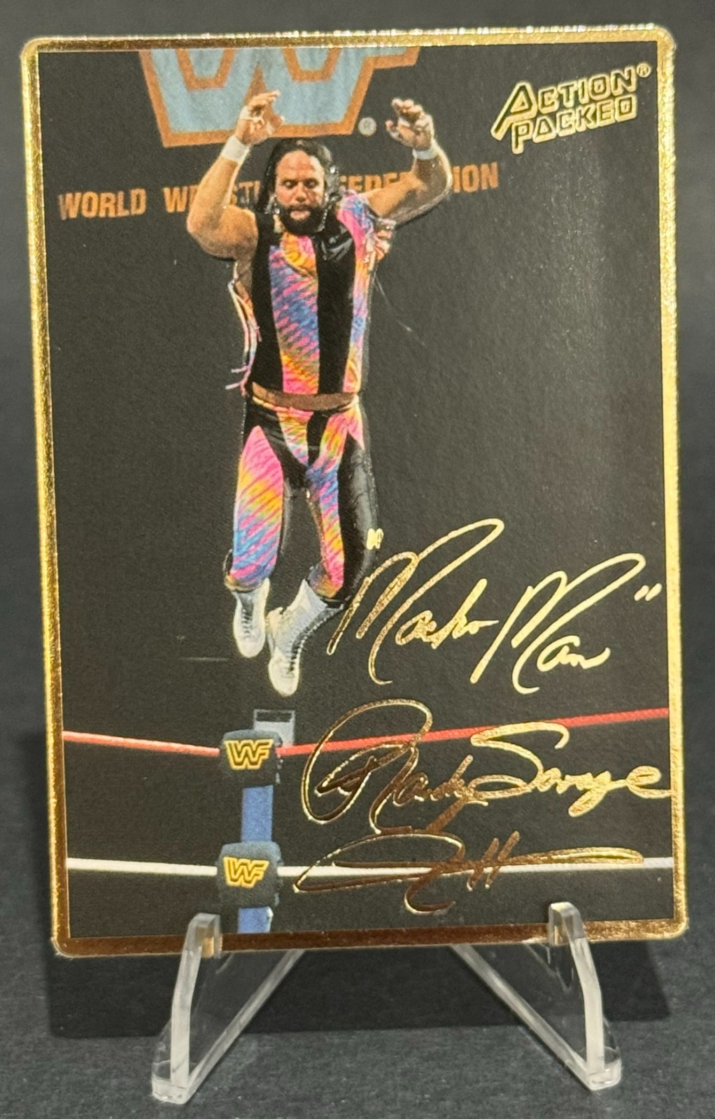 1994 Action Packed WWF #13 Macho Man Randy Savage 1994 Action Packed WWF #13 Macho Man Randy Savage