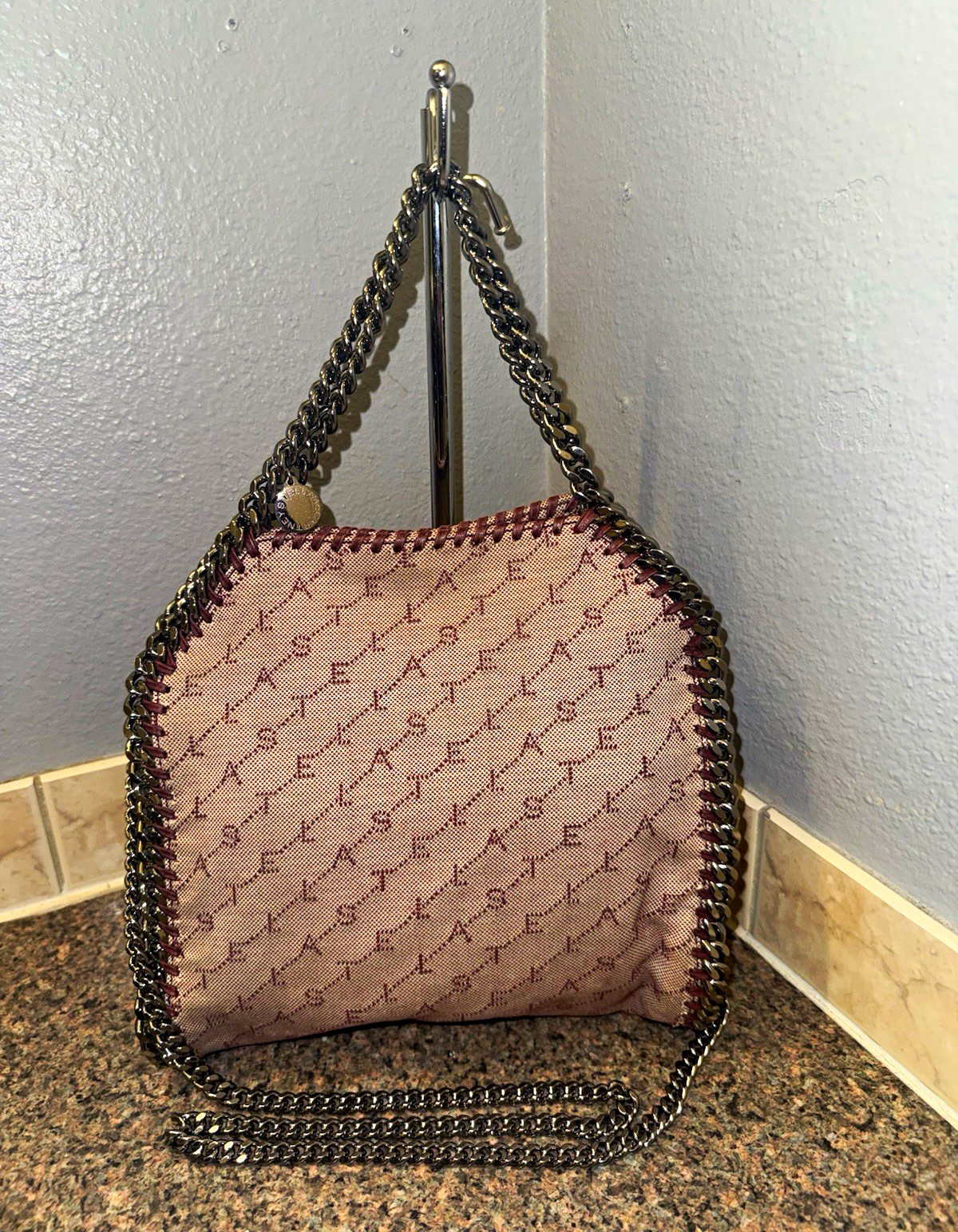 Stella McCartney RARE Monogram Canvas Falabella Tote Shoulder Bag  AUTHENTIC
