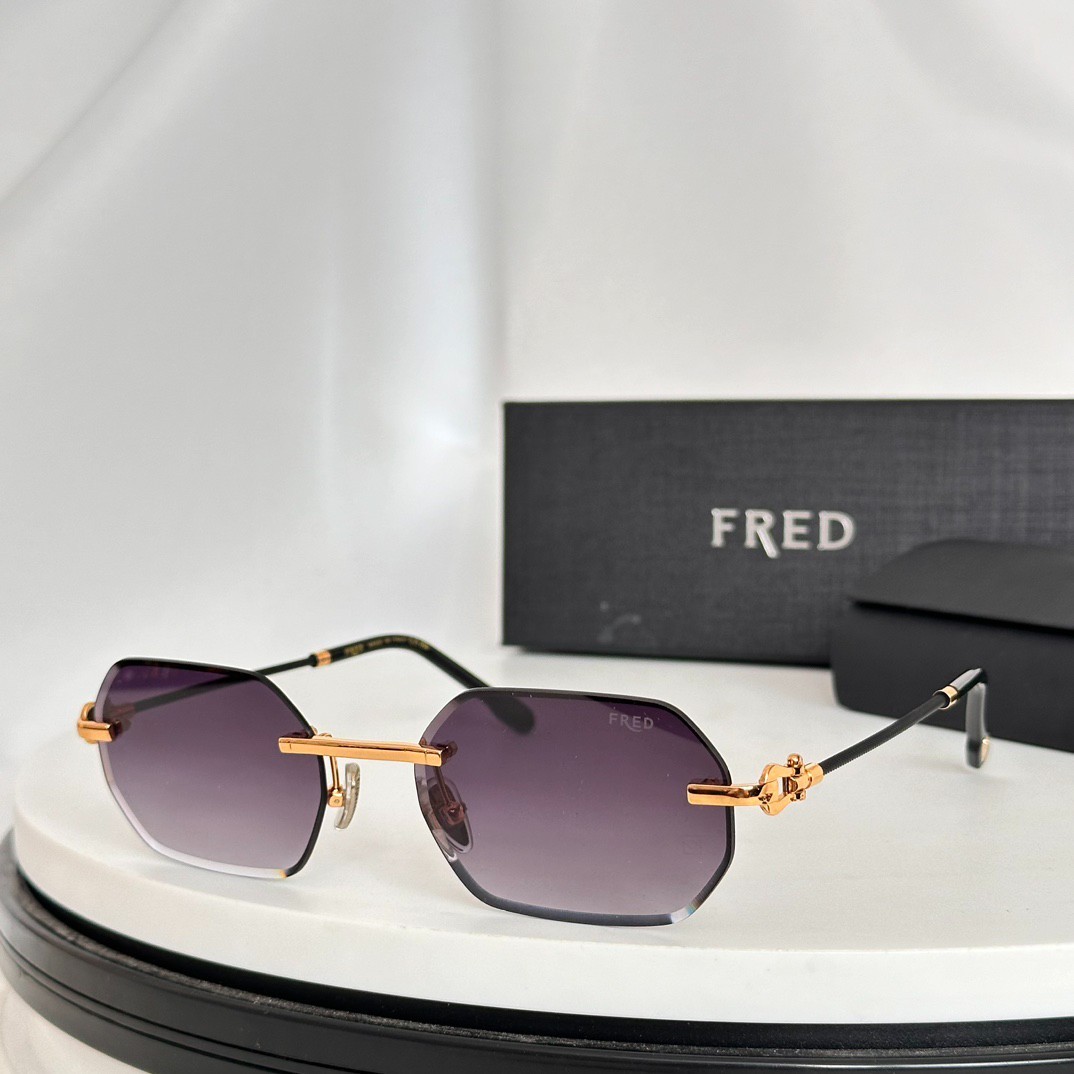 FRED FG50163U Rimless Purple Gradient Sunglasses 57-19-140 FRED FG50163U Rimless Purple Gradient Sunglasses 57-19-140