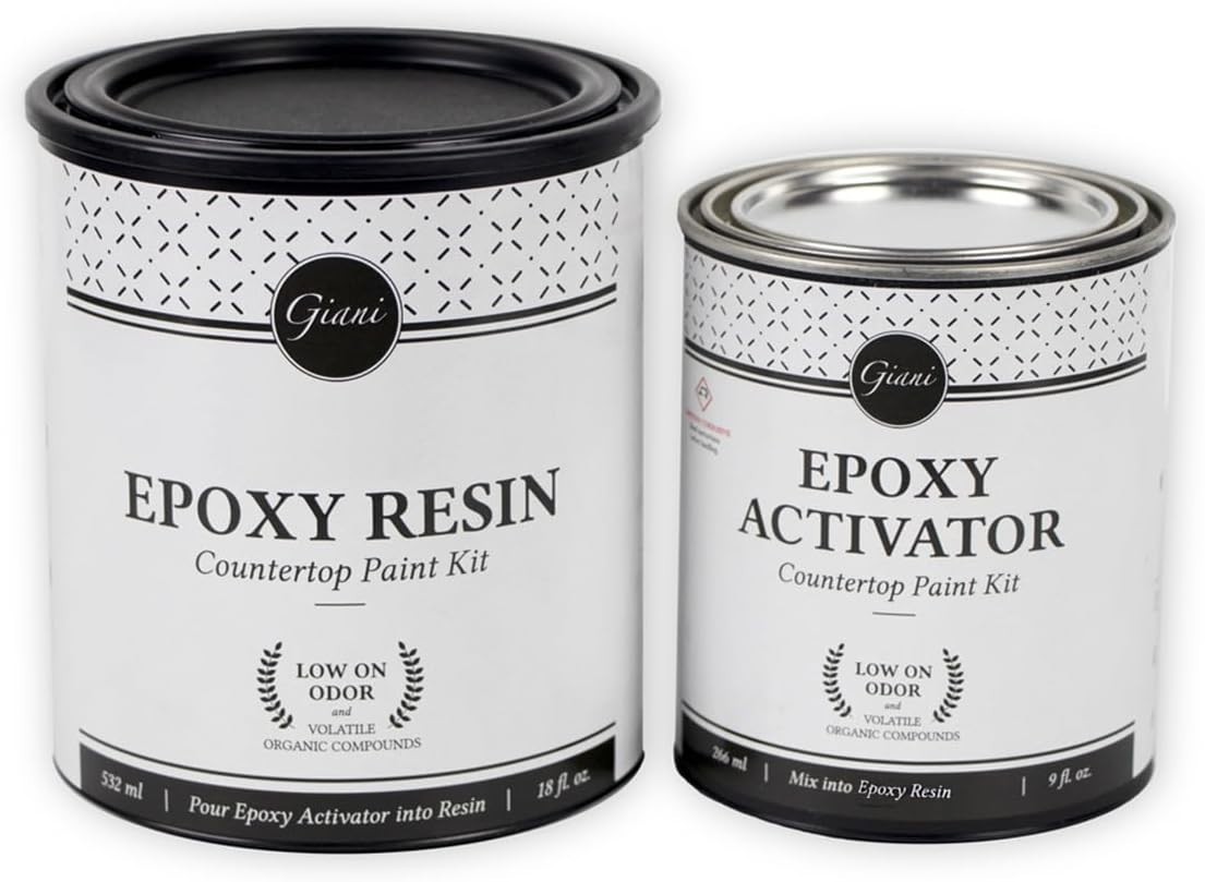 NEW SEALED Giani Epoxy Resin Topcoat Single Set 2-Part Clear Countertop Finish