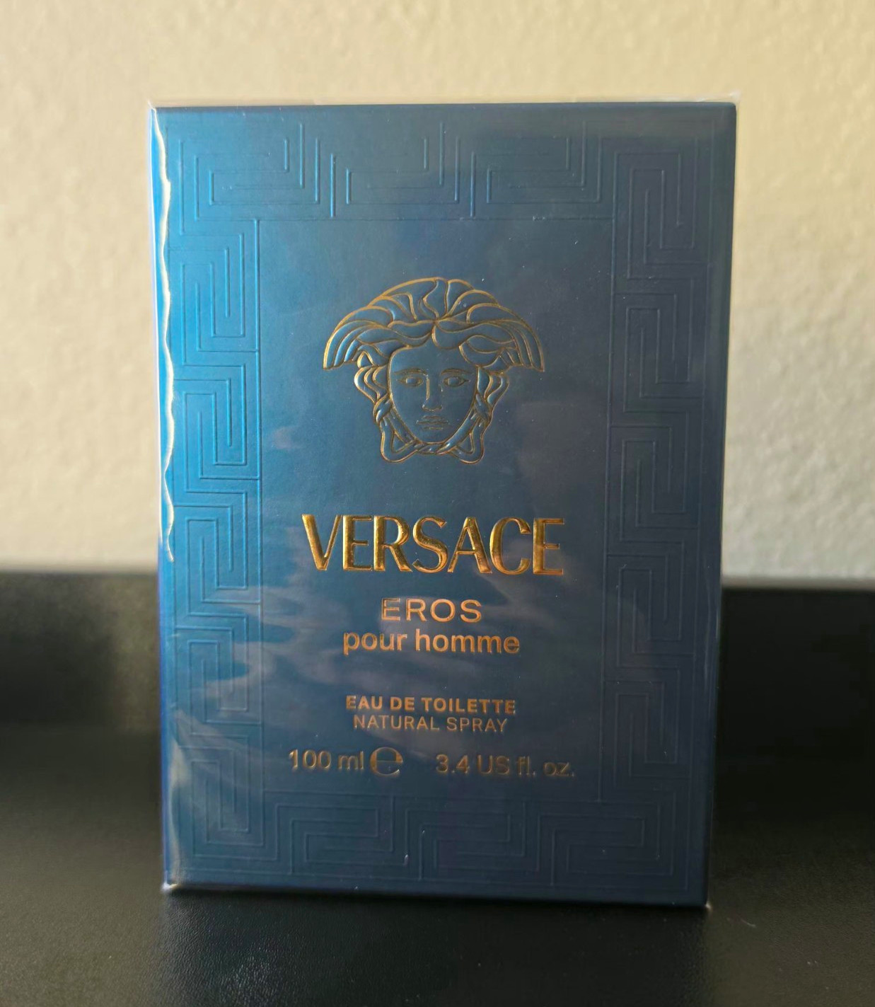 Versace Eros Pour Homme Eau de Toilette Spray, Regular Size 3.4 fl oz For Men Versace Eros Pour Homme Eau de Toilette Spray, Regular Size 3.4 fl oz For Men