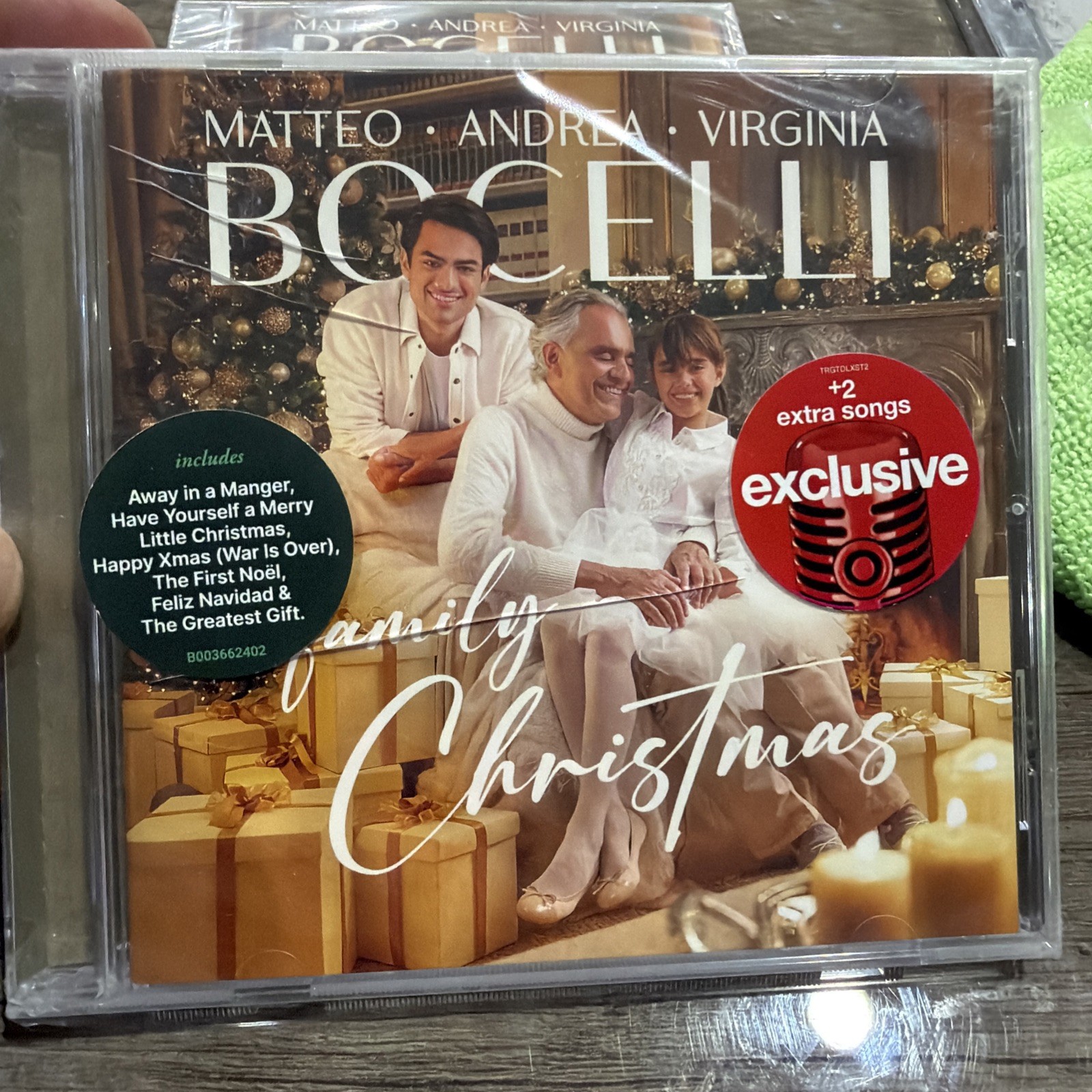A Family Christmas by Andrea Bocelli, Matteo  and Virgina Bocelli CD-New Sealed