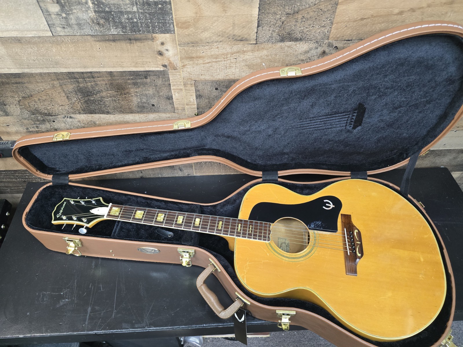 Epiphone FT-570 Bi Sheraton 1970s Jumbo Japan Epiphone FT-570 Bi Sheraton 1970s Jumbo Japan