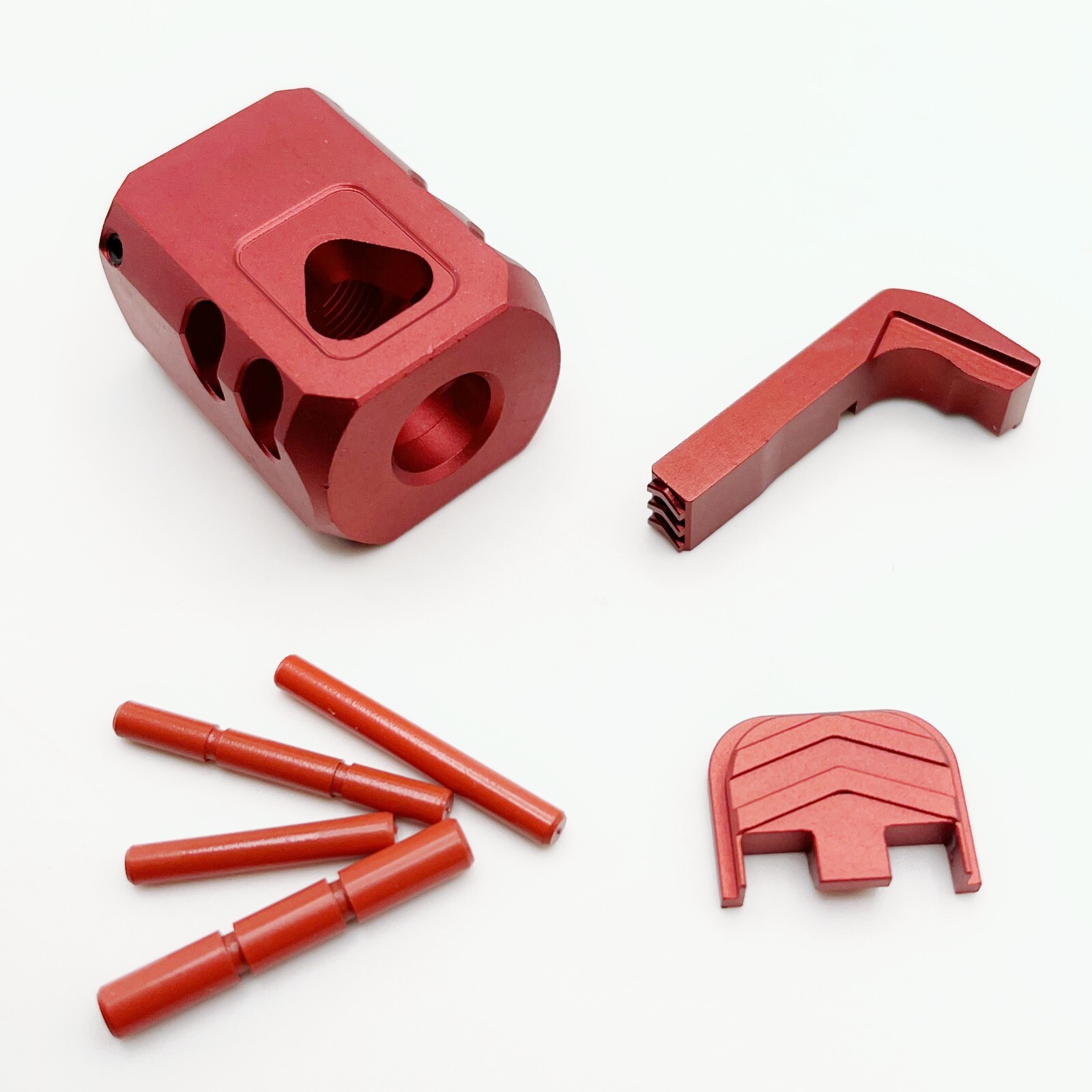 For GLOCK Gen 1-3 Glock 17-26 Muzzle Extended Control Kit Black Silver Red Gold