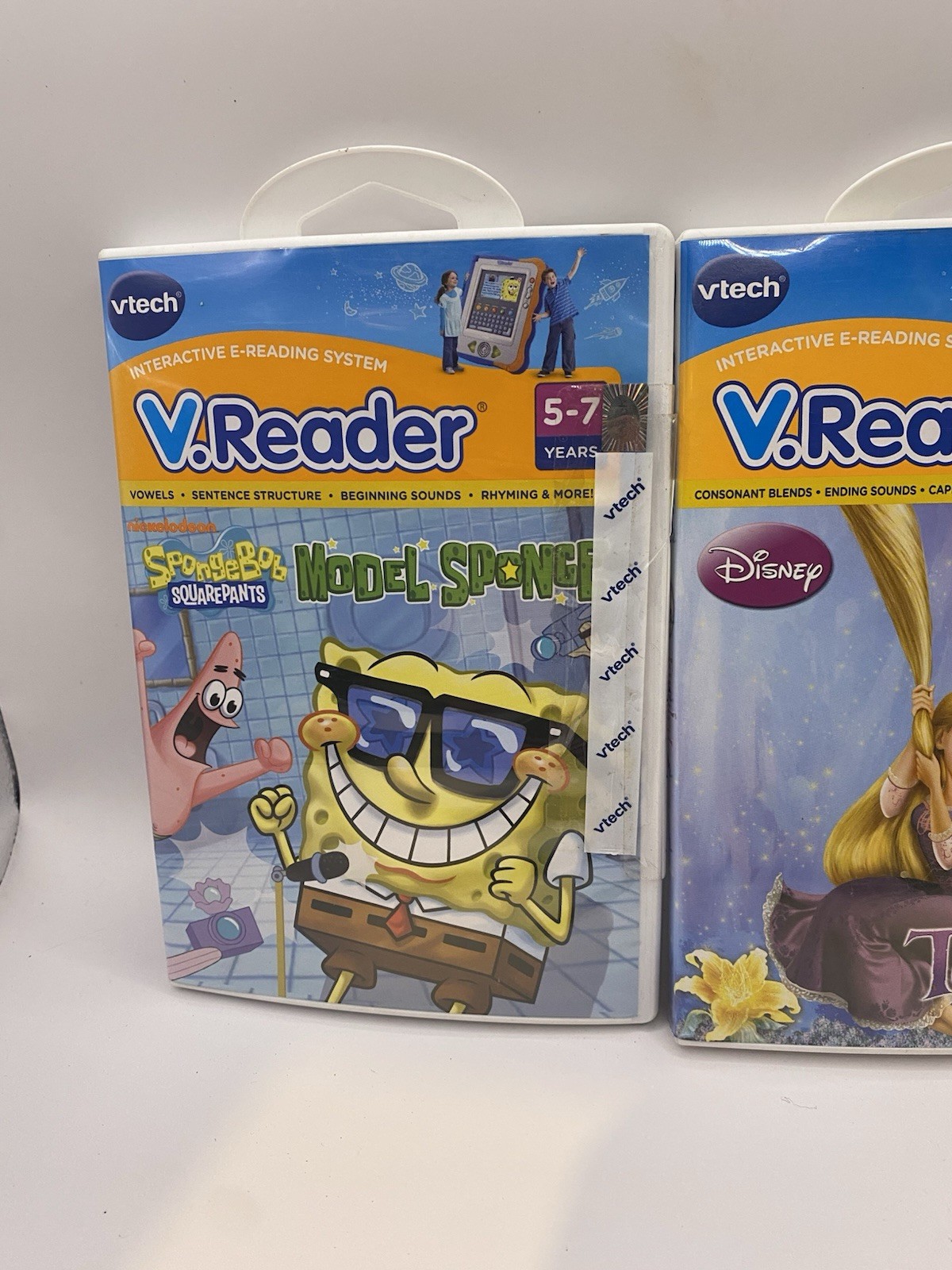 VTech V Reader Software-Nickelodeon\'s SpongeBob SquarePants & Tangled New Sealed VTech V Reader Software-Nickelodeon\'s SpongeBob SquarePants & Tangled New Sealed