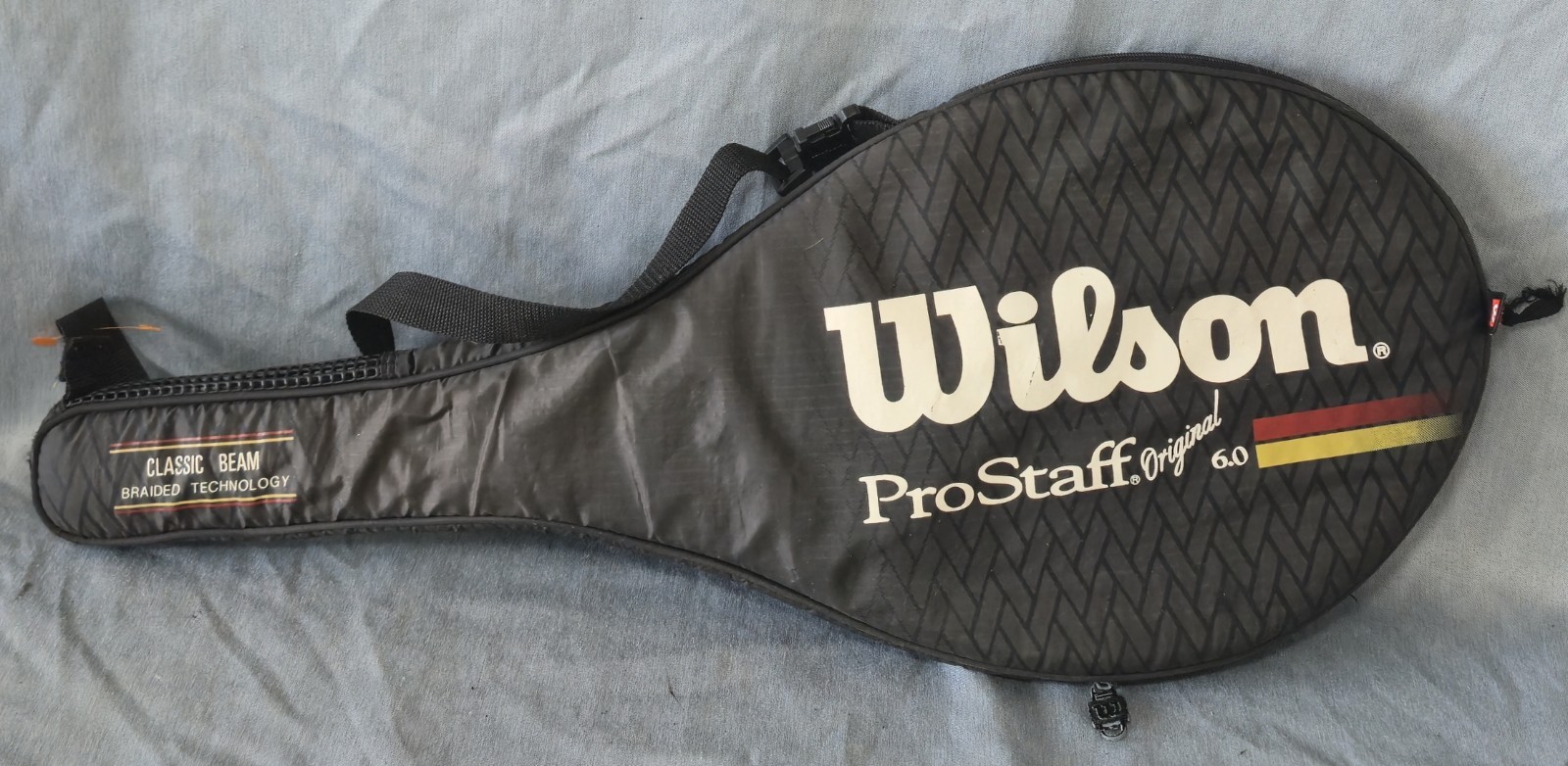 Vintage Wilson Pro Staff Original 6.0 Tennis Racquet Case/Cover Good Condition 