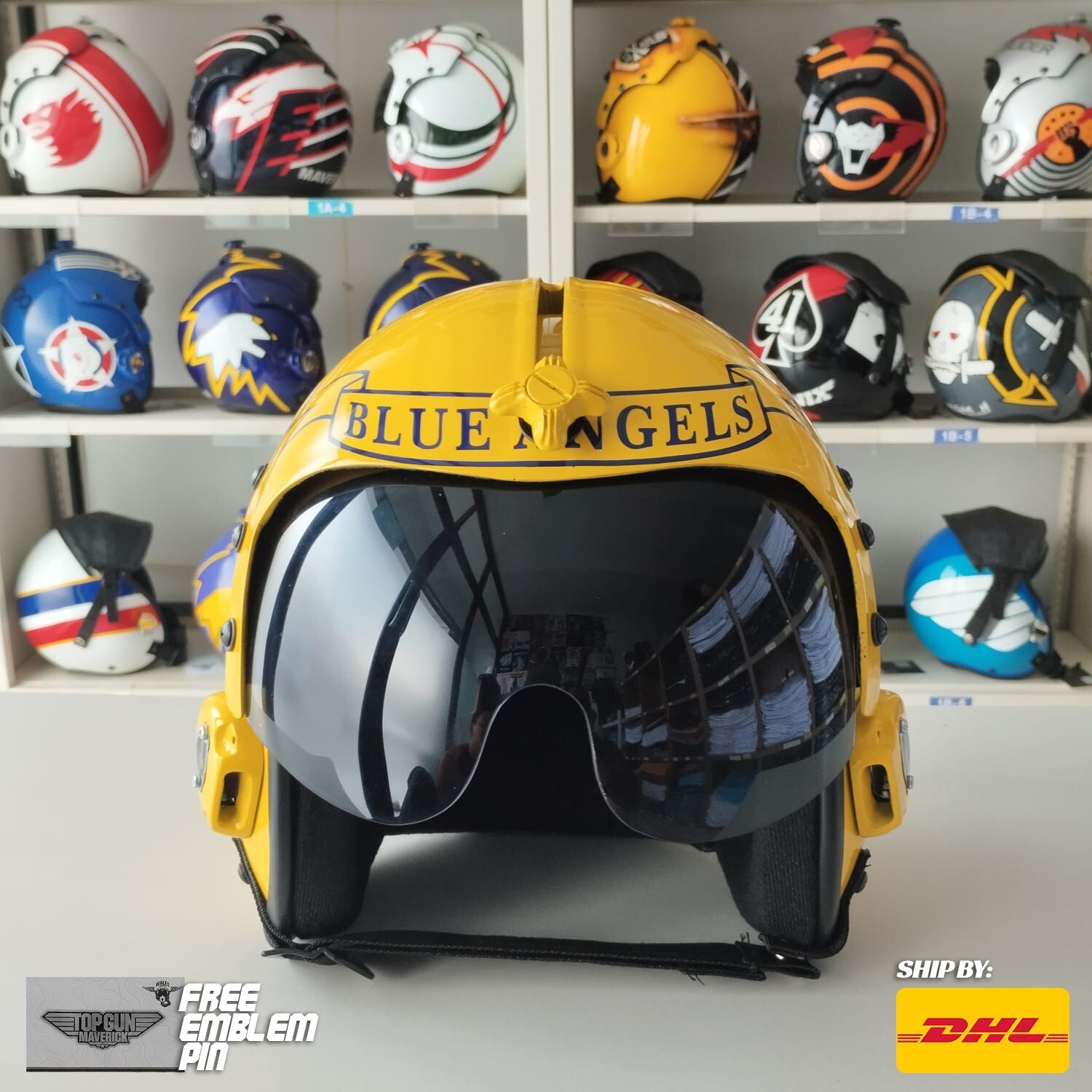THE BLUE ANGELS SQUADRON HGU-33 FLIGHT HELMET MOVIE PROP PILOT NAVAL AVIATOR USN