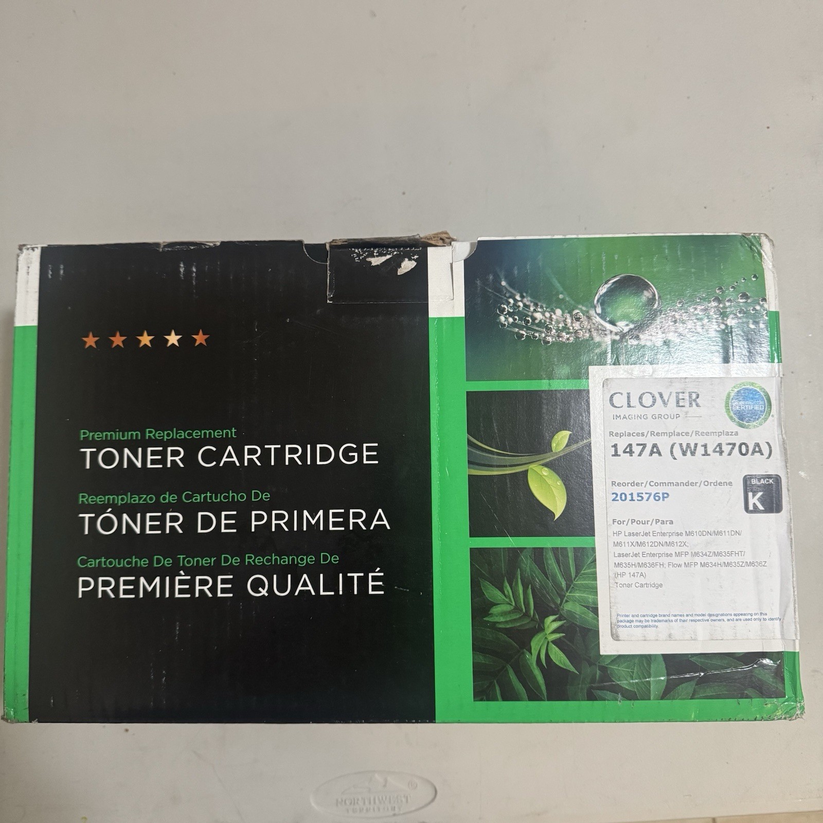 Clover  Black Toner for HP 147A W1470A LaserJet Enterprise
