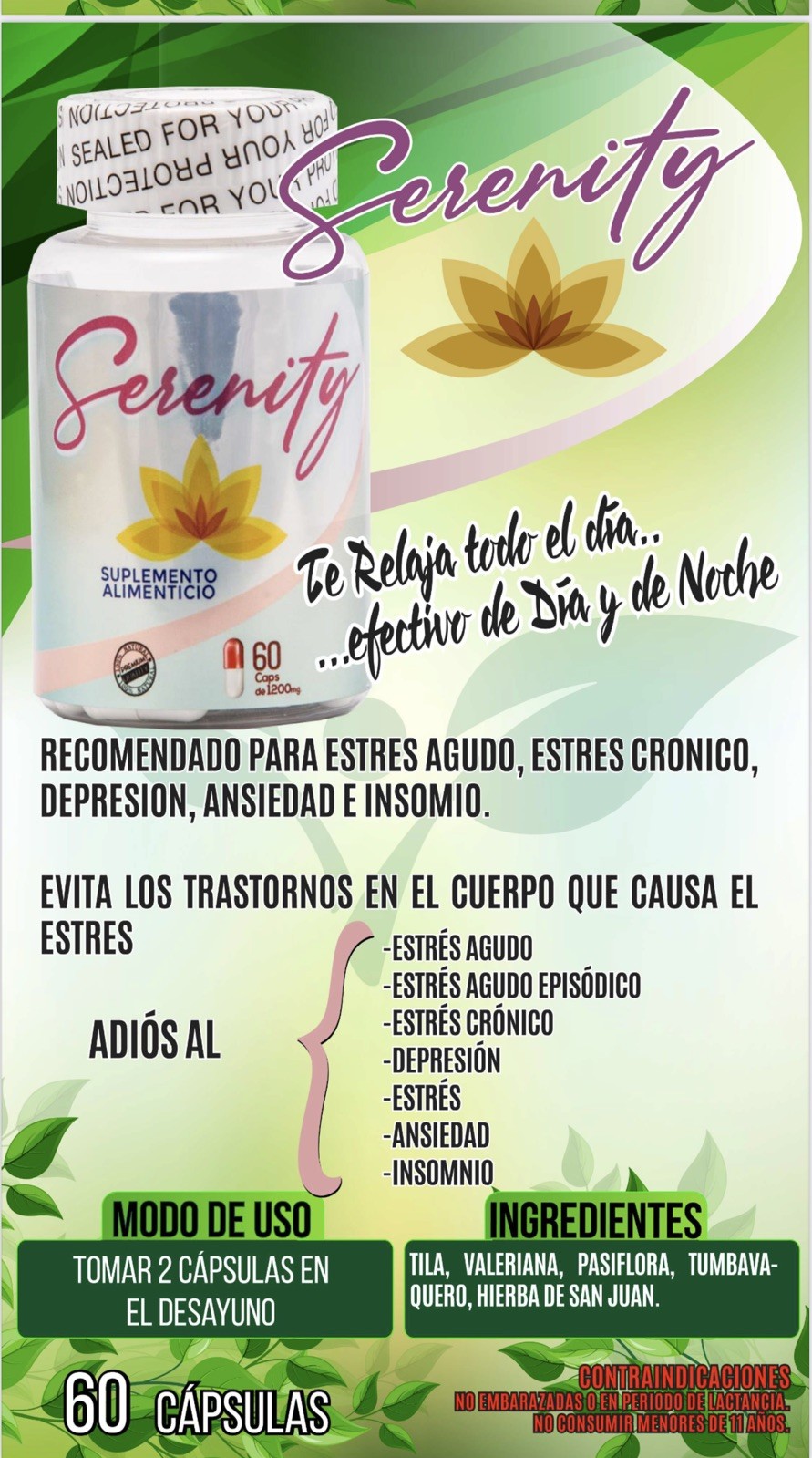 Serenity Reduce stress-  Capsules (60 capsules),