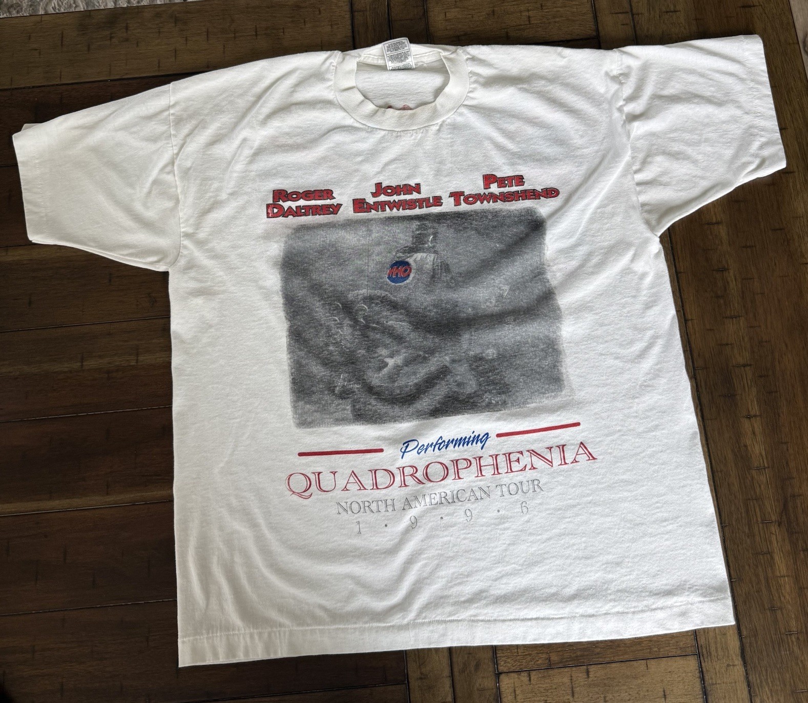 Vintage 1996 The Who Quadrophenia Tour T-Shirt Size XL All Sport 90s Band