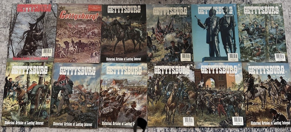 Vintage Gettysburg Magazine Lot Of Twelve Mixed Lot Incl No 1 1989
