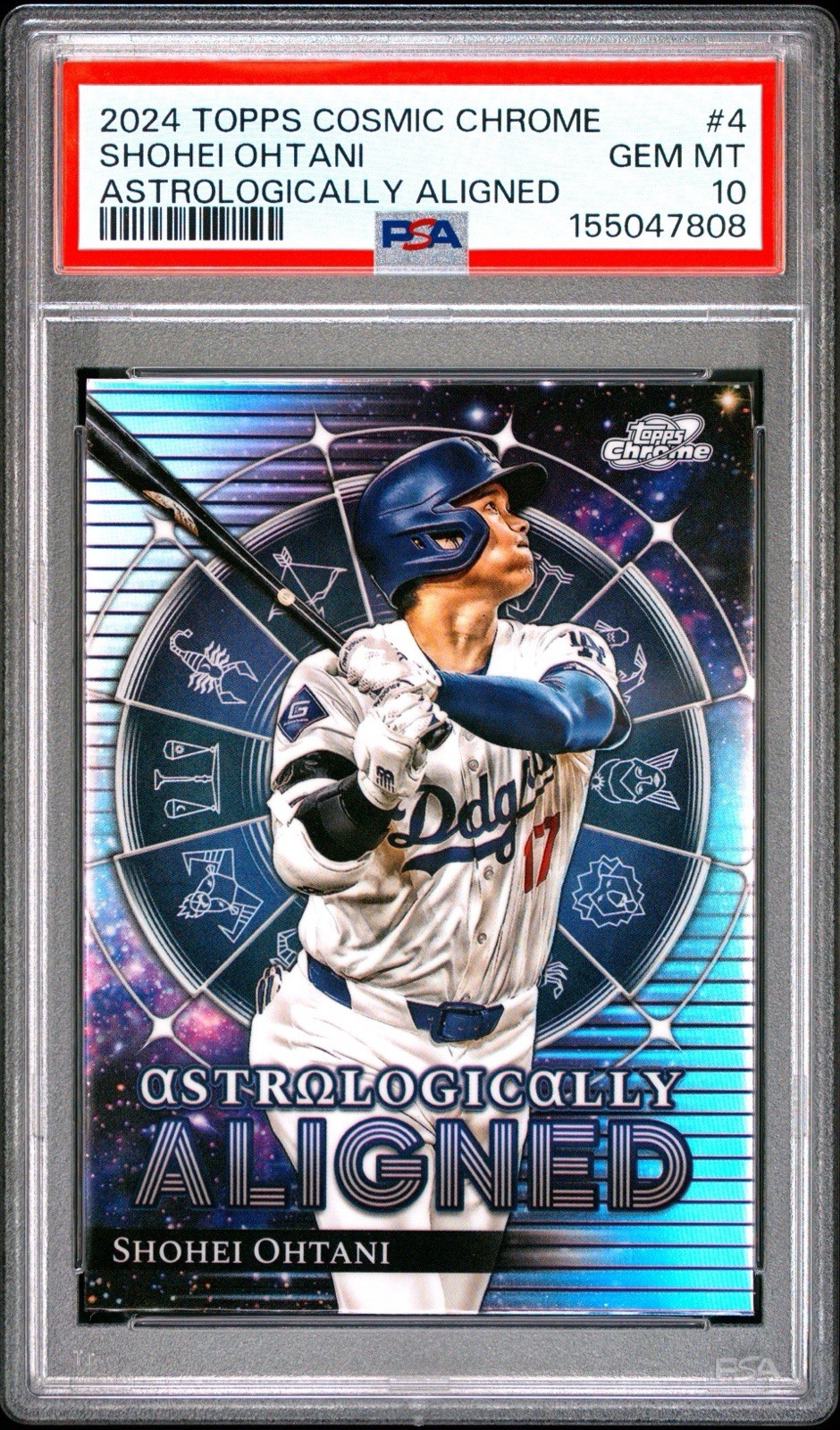 Topps 2024 Cosmic Chrome Shohei Ohtani Astrologically Aligned AA-4 PSA 10
