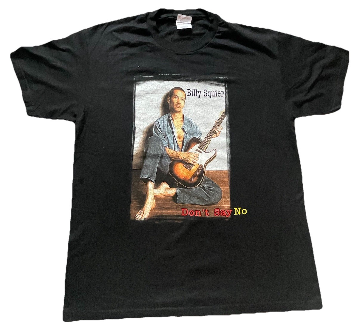 Billy Squier - Tour T-Shirt - 81/01 - Size: Large - 2-Sided - Don\'t Say No