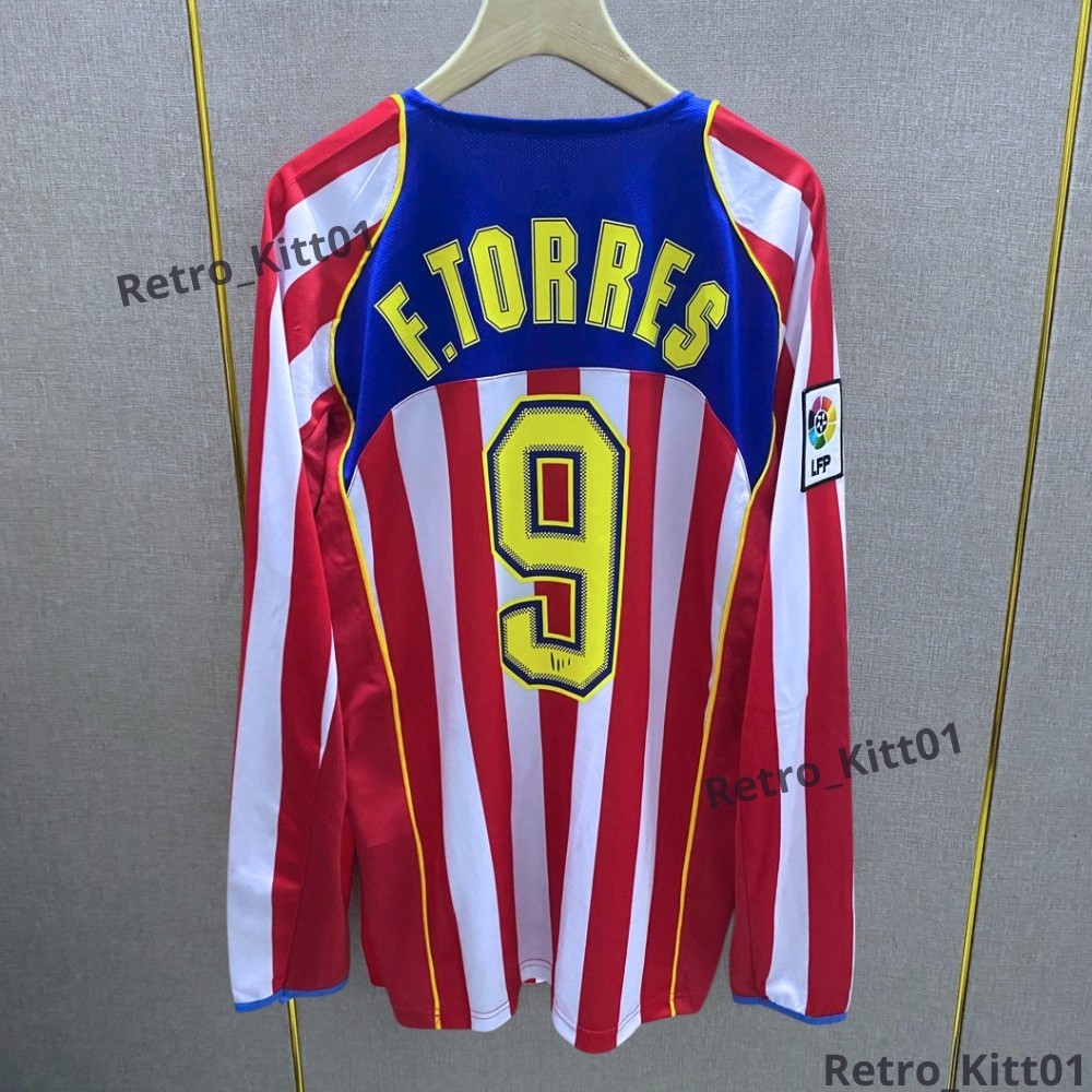 Fernando Torres 9 Atletico Madrid 2004/05 SpiderMan Retro Long Sleeve  L