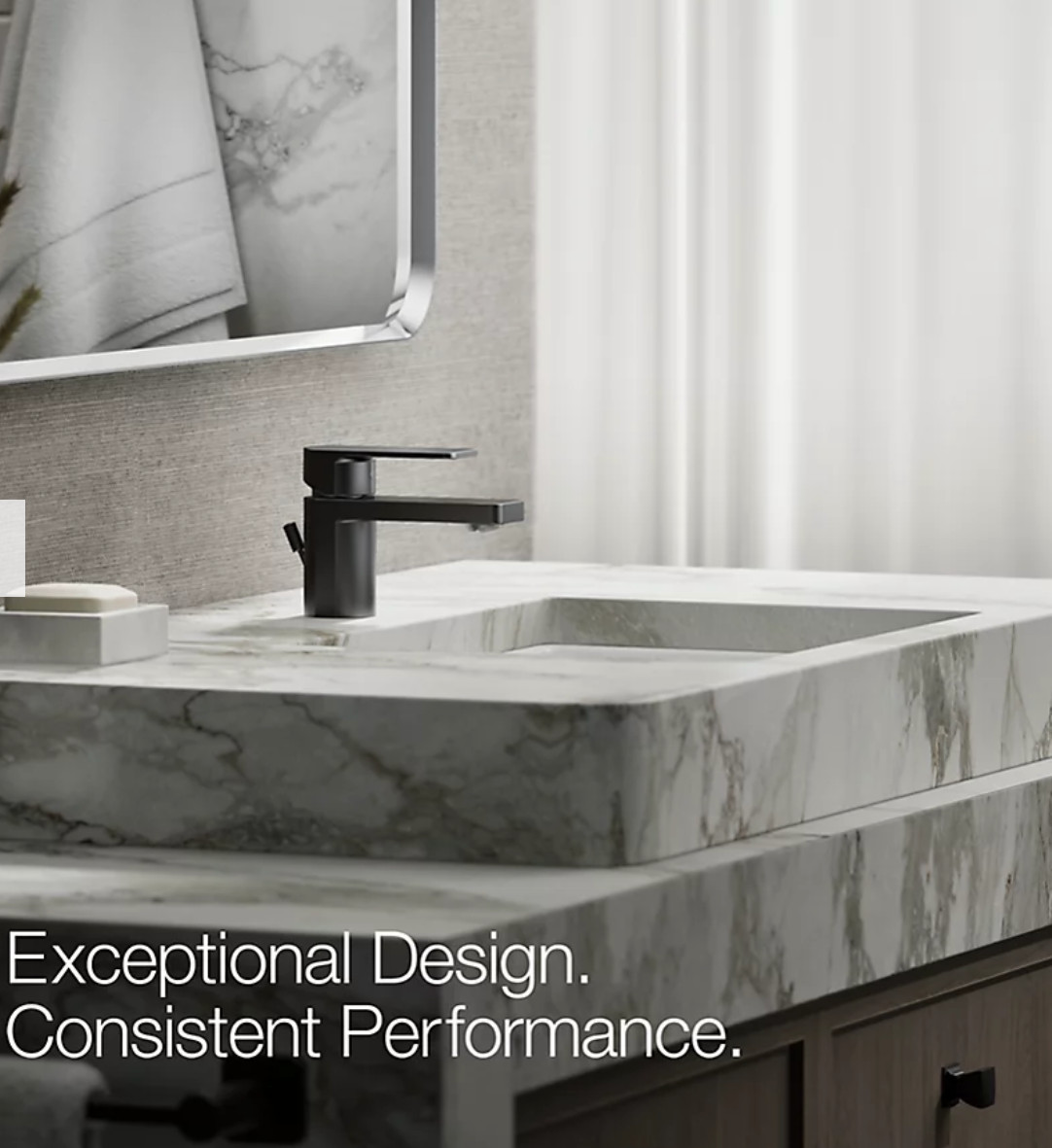 Kohler Parallel K-24804-4-BL Bathroom Sink Faucet PopUp Drain Polish Matte Black Kohler Parallel K-24804-4-BL Bathroom Sink Faucet PopUp Drain Polish Matte Black