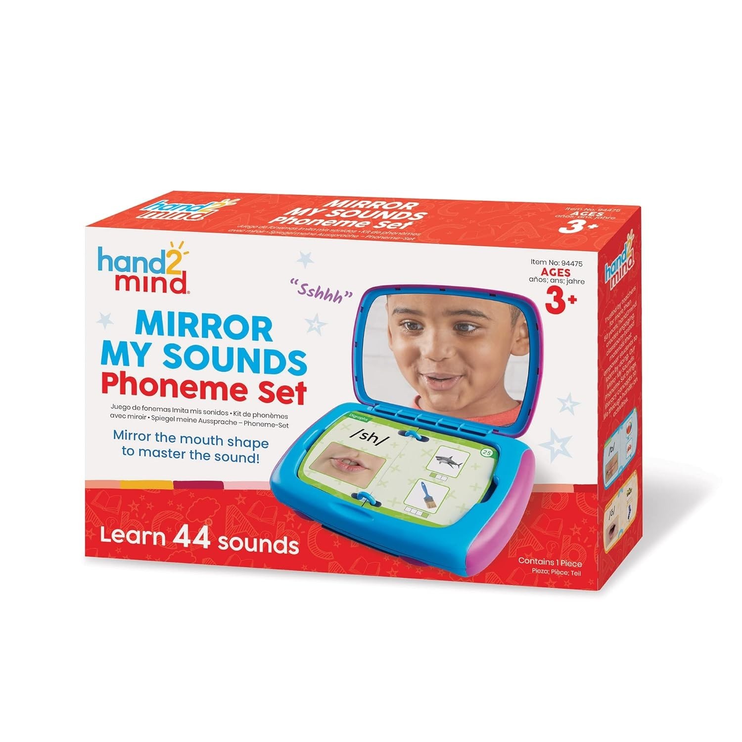 hand2mind Mirror My Sounds Phoneme Set, Toddler Speech Therapy Materials hand2mind Mirror My Sounds Phoneme Set, Toddler Speech Therapy Materials