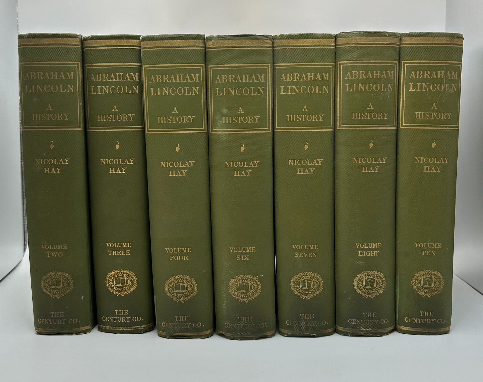 Abraham Lincoln A History Hay Nicolay 1890 First Edition 7 Vol. Incomplete Set