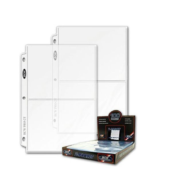 50 BCW Pro 2-Pocket 5 x 7 Photo Album Pages Binder Ultra Sheets - Ship Now 50 BCW Pro 2-Pocket 5 x 7 Photo Album Pages Binder Ultra Sheets - Ship Now