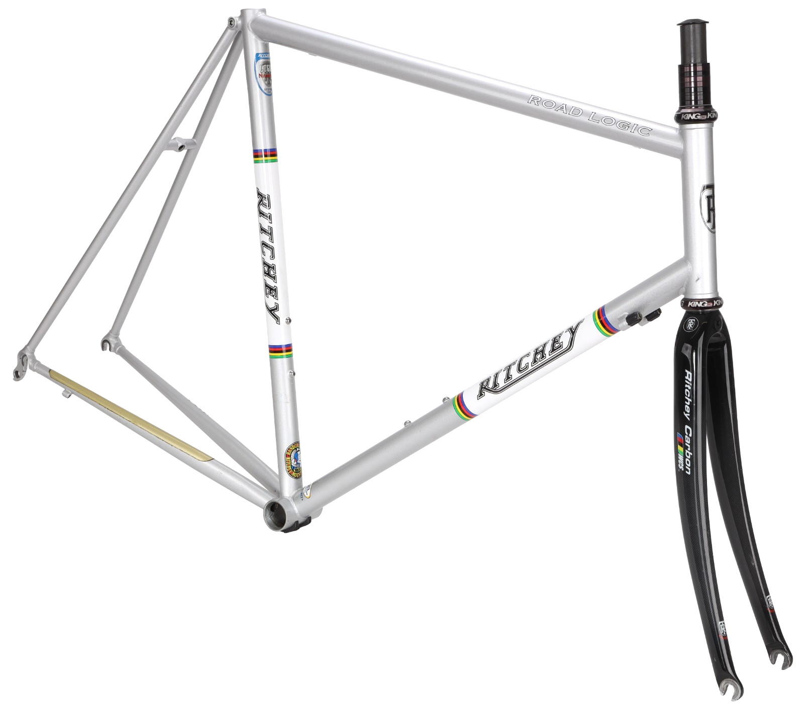 Ritchey Road Logic Steel Bike Frameset 59cm SILVER 700c WCS Carbon 1\