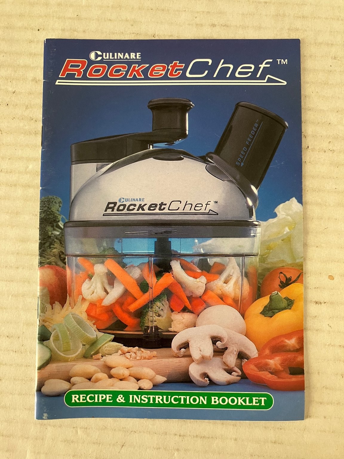 Culinare Rocket Chef Recipe & Instruction Booklet Kitchen Manual Cook Book