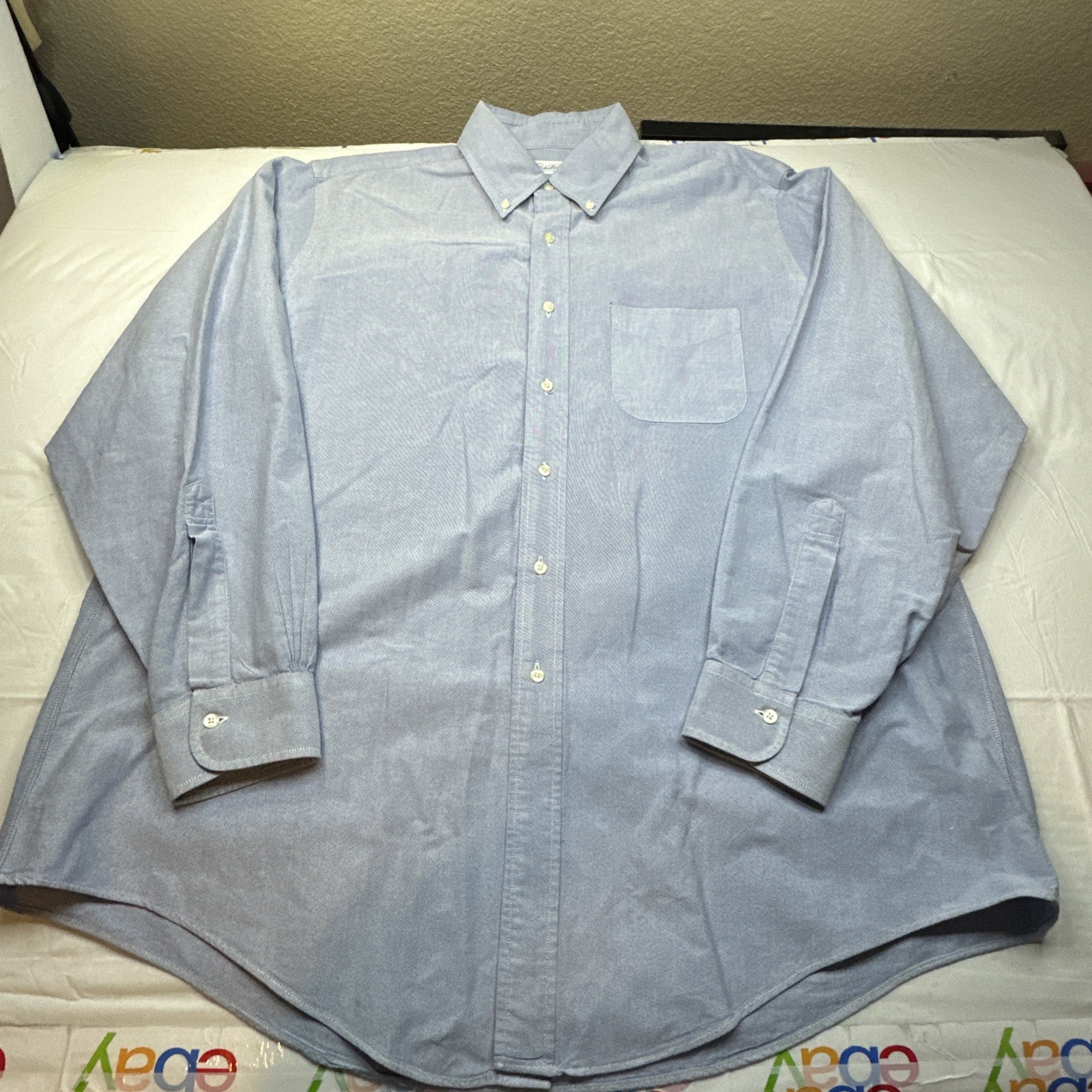 Vintage Brooks Brothers Original Polo Oxford LS Shirt Mens Blue 17 1/2-35 #6793 Vintage Brooks Brothers Original Polo Oxford LS Shirt Mens Blue 17 1/2-35 #6793