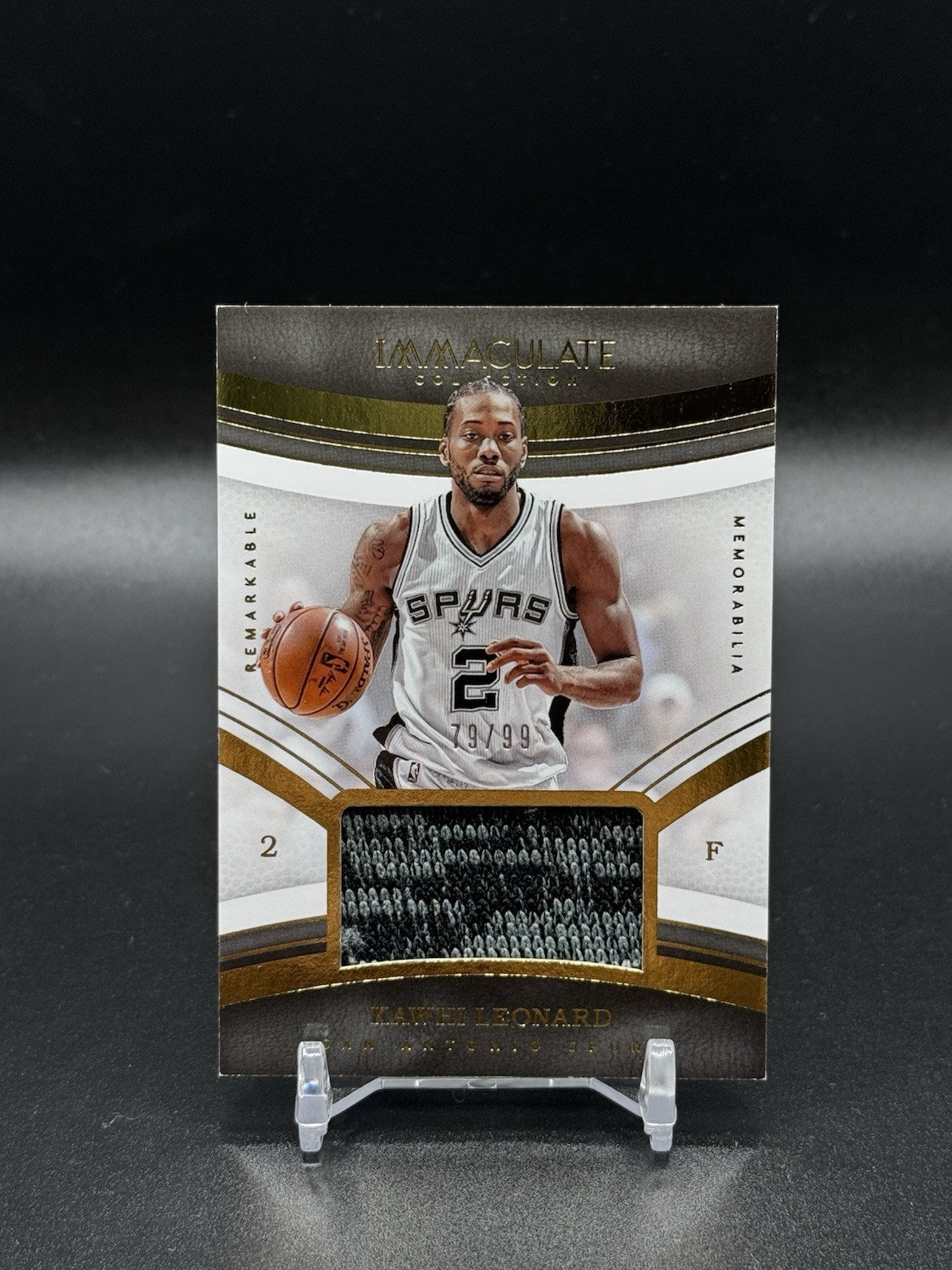 2016-17 Panini Immaculate  - Remarkable Memorabilia Kawhi Leonard #RM-KBW /99
