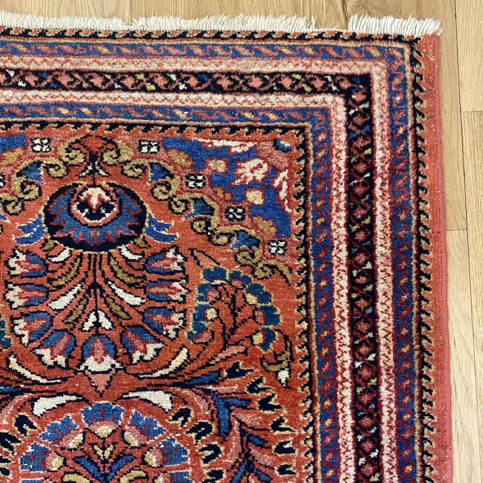 Vintage Rug 2\' 5 x 4\' 1 Terracotta Hand Knotted Oriental Rug Vintage Rug 2\' 5 x 4\' 1 Terracotta Hand Knotted Oriental Rug