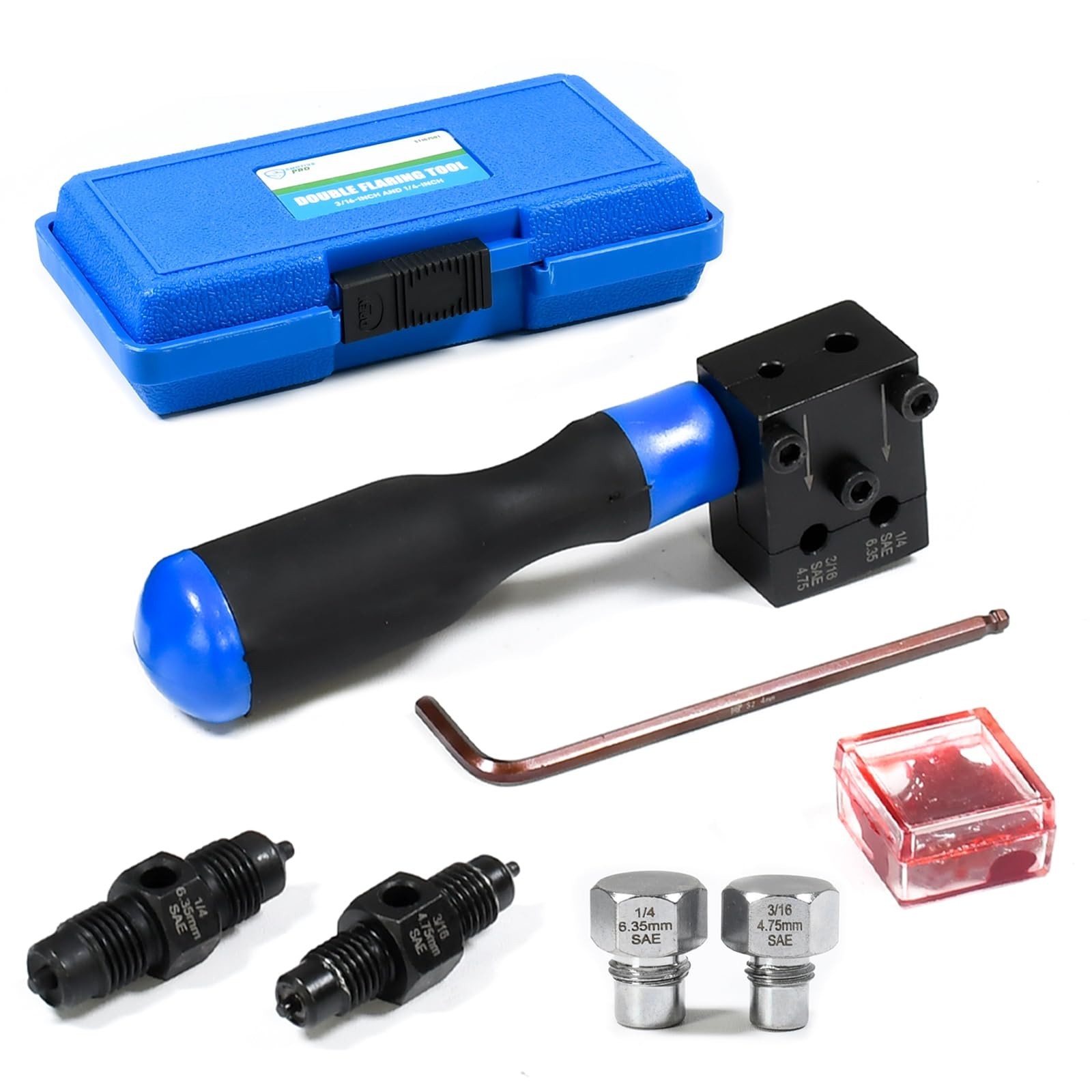 SMOTIVEPRO ST167501 7PCS Brake Line Flaring Tool Kit SAE Double Flare Tool