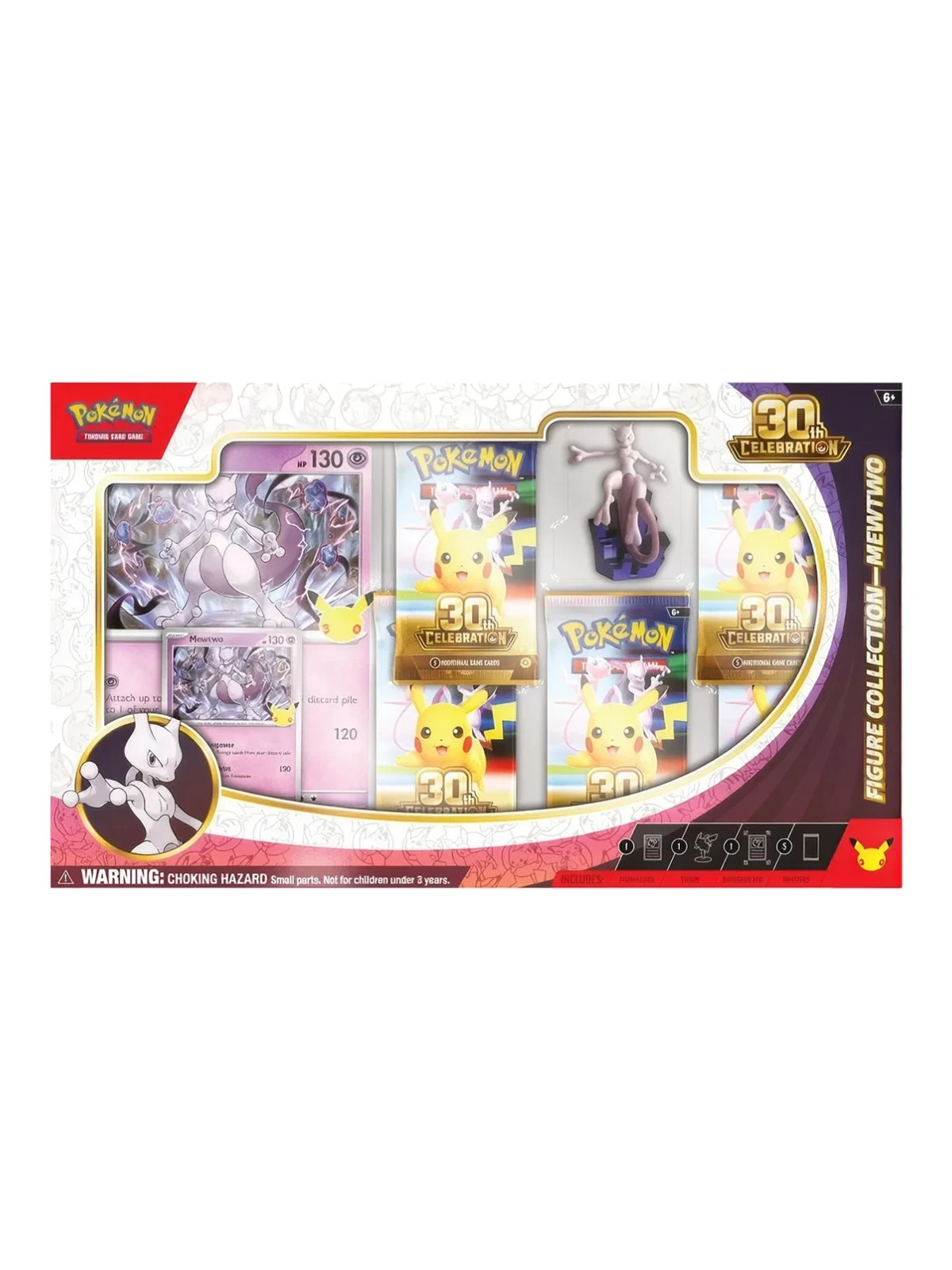 Pokemon 30th Anniversary Mewtwo Figure Collection Box  Ships11/12 Sealed Presale