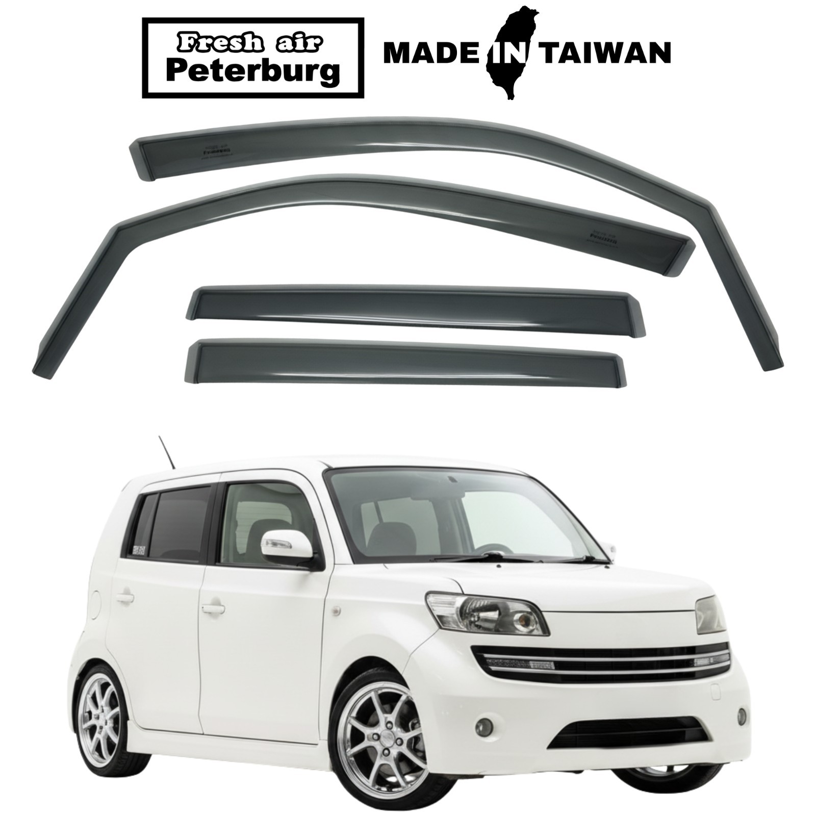 for DAIHATSU COO 2007-2009 IN-CHANNEL WIND DEFLECTOR 4PCS
