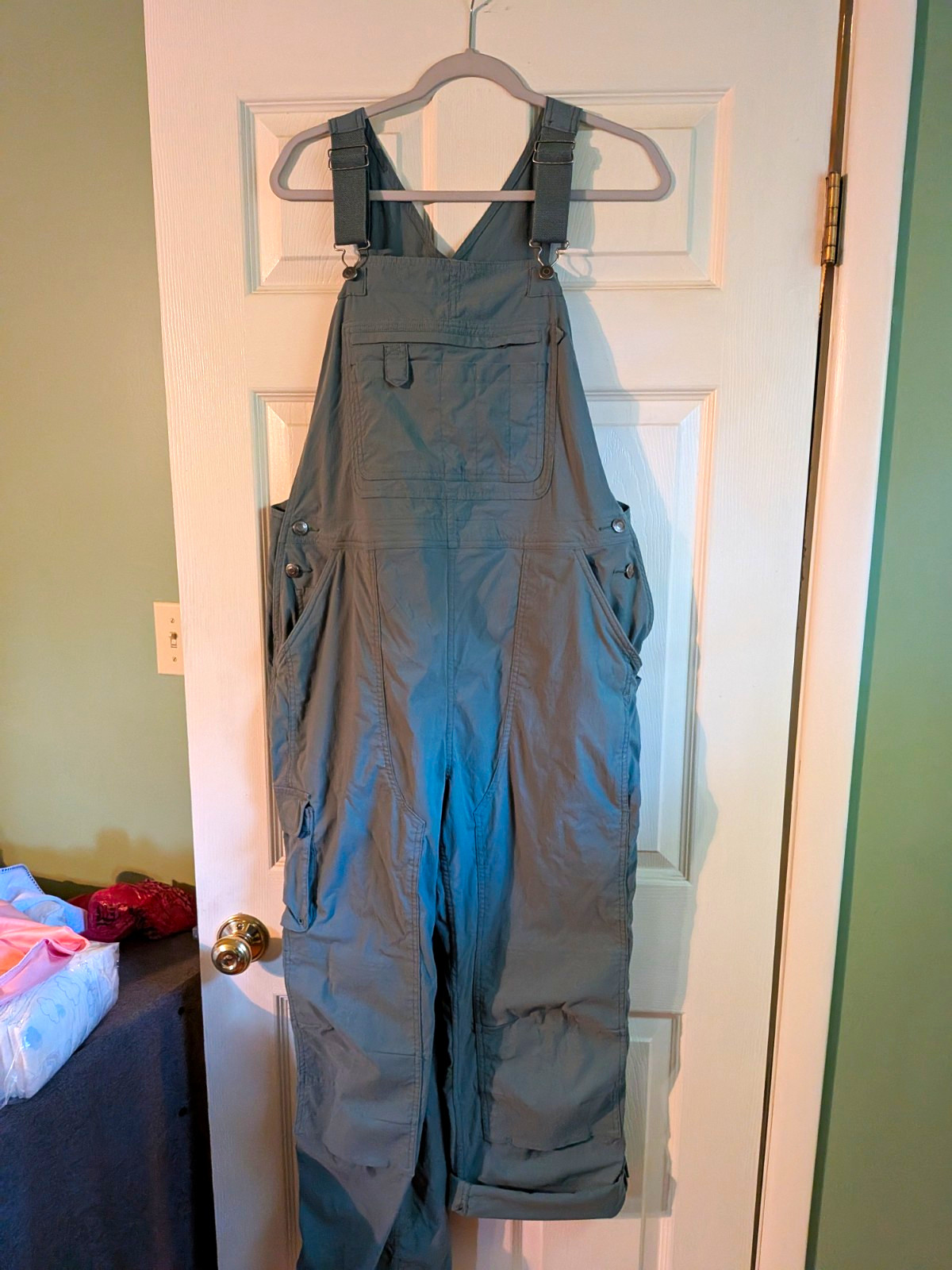 Duluth Trading Co Women’s Large Heirloom Gardening Overalls Green