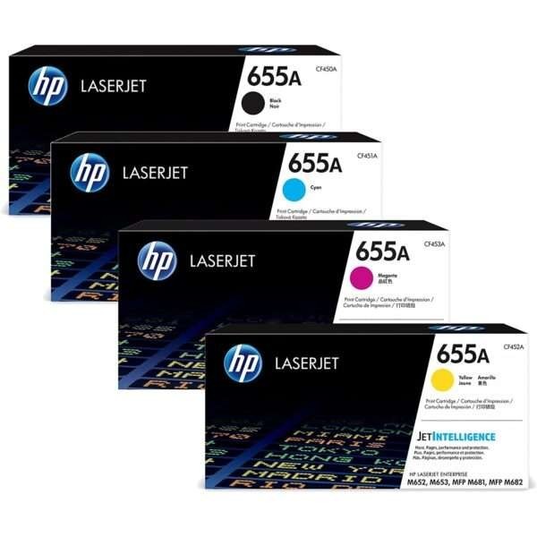 Genuine HP 655A Toner Set CF450A CF451A CF452A CF453A CMYK