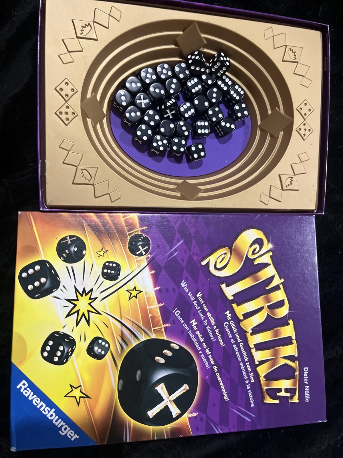 STRIKE Dice Game 2020 Ravensburger Ages 8-99, 2-5 Players, 15 min Missing 1 Dice STRIKE Dice Game 2020 Ravensburger Ages 8-99, 2-5 Players, 15 min Missing 1 Dice