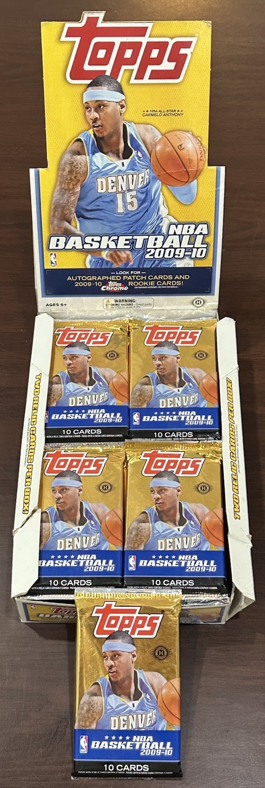 2009/10 Topps Basketball Factory Sealed 10 Card HOBBY PACK Curry Rookie Year QTY