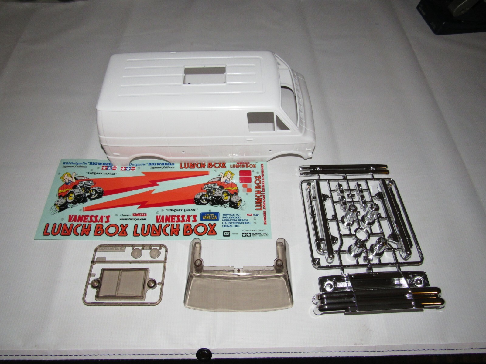 Tamiya 58347 Lunchbox Body Shell Grill Windows Decals Tamiya 58347 Lunchbox Body Shell Grill Windows Decals