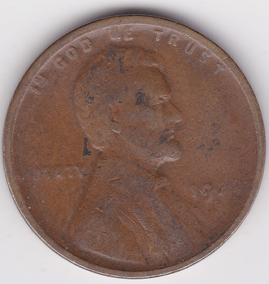 1922 D   1c. Lincoln Wheat Cent,   Semi Key Date of Series  Soft D