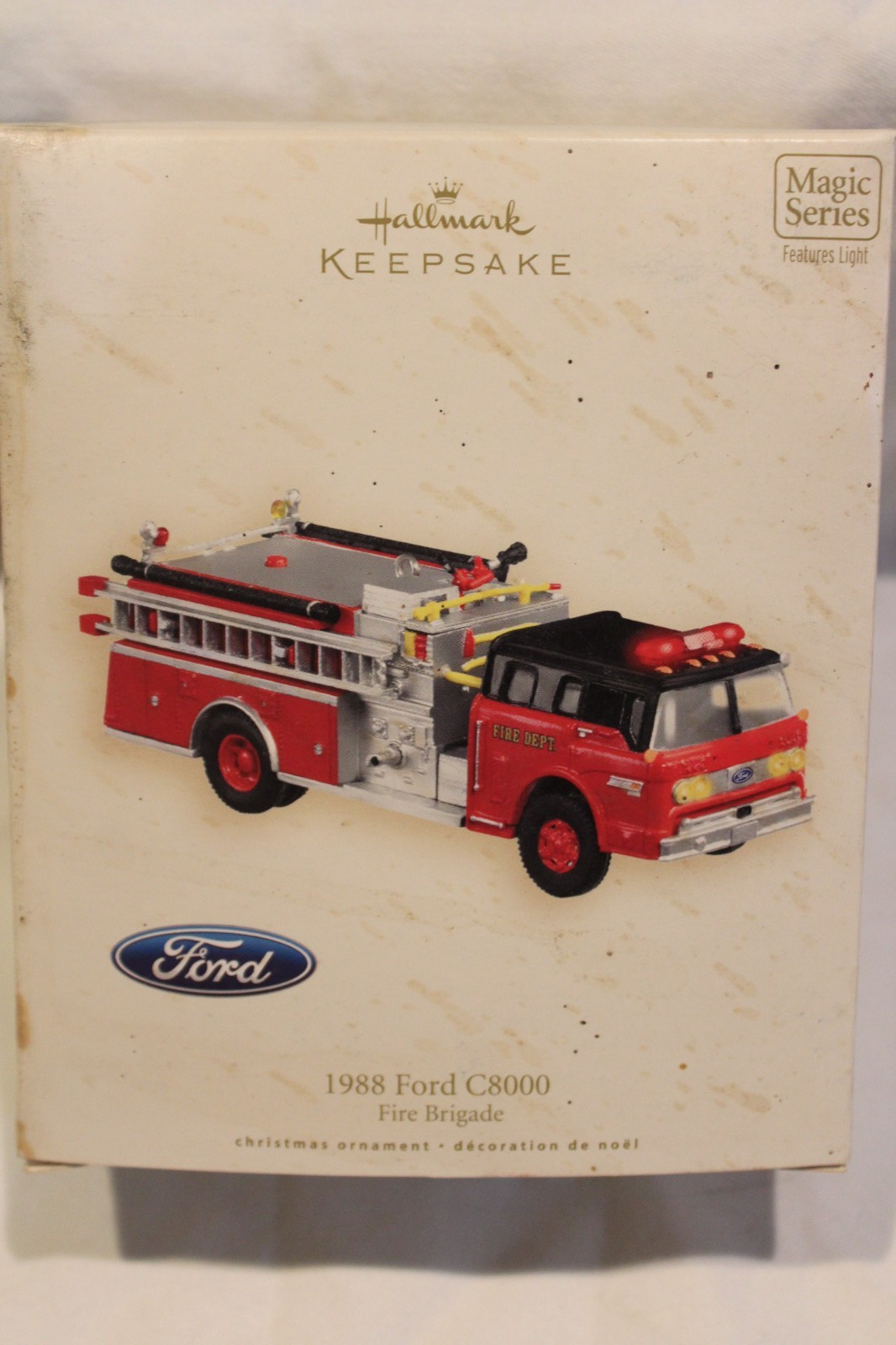 2007 Fire Brigade; 1988 Ford C800; Hallmark ornament