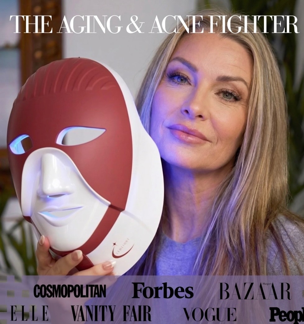 $430 NEW CLEOLIGHT Advanced LED Face & Neck Mask Red Blue Light For Aging & Acne