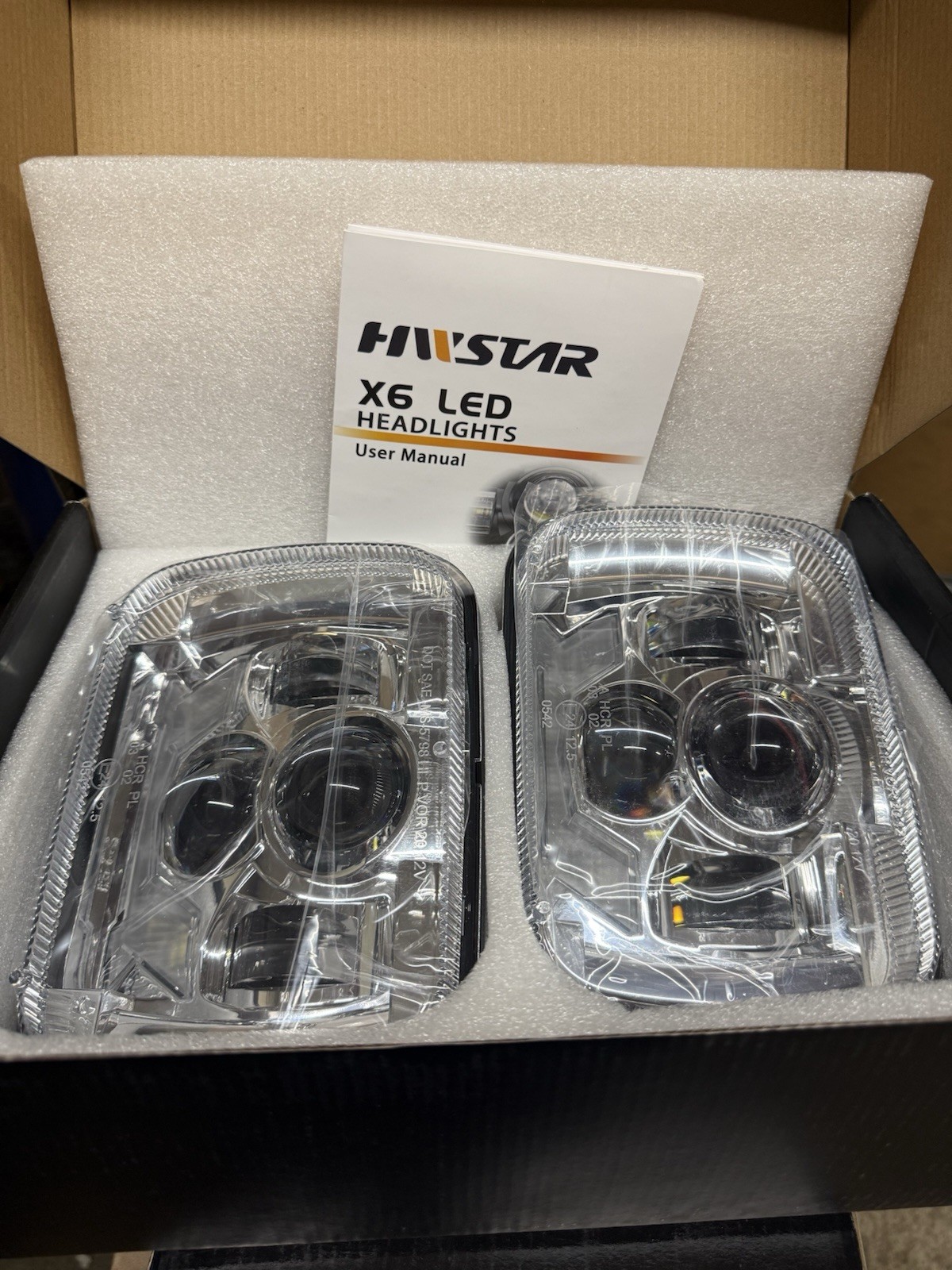HWSTAR 6000K 180W 1000% Bright H6054 5x7 7x6 Led Headlights JEEP XJ TJ YJ New